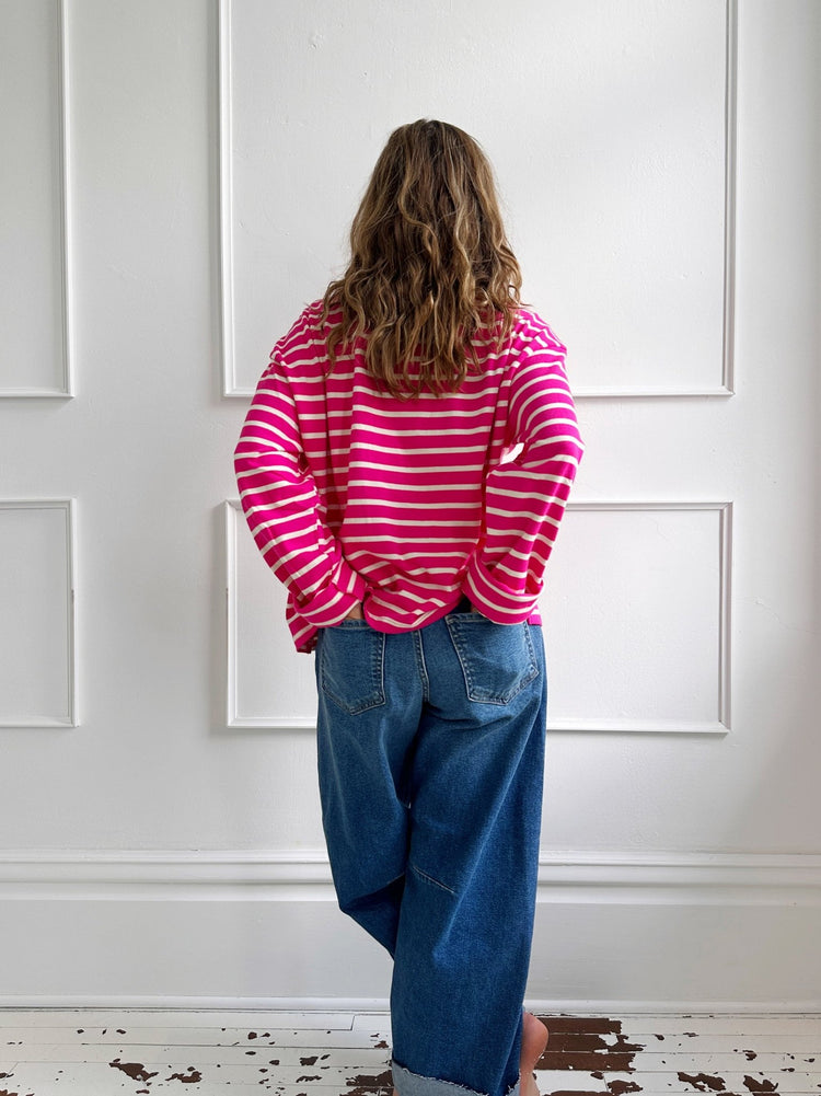 Striped Long Sleeve Top - Spring Sweet