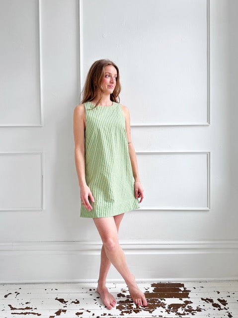 Striped Scoop Neck Dress - Spring Sweet