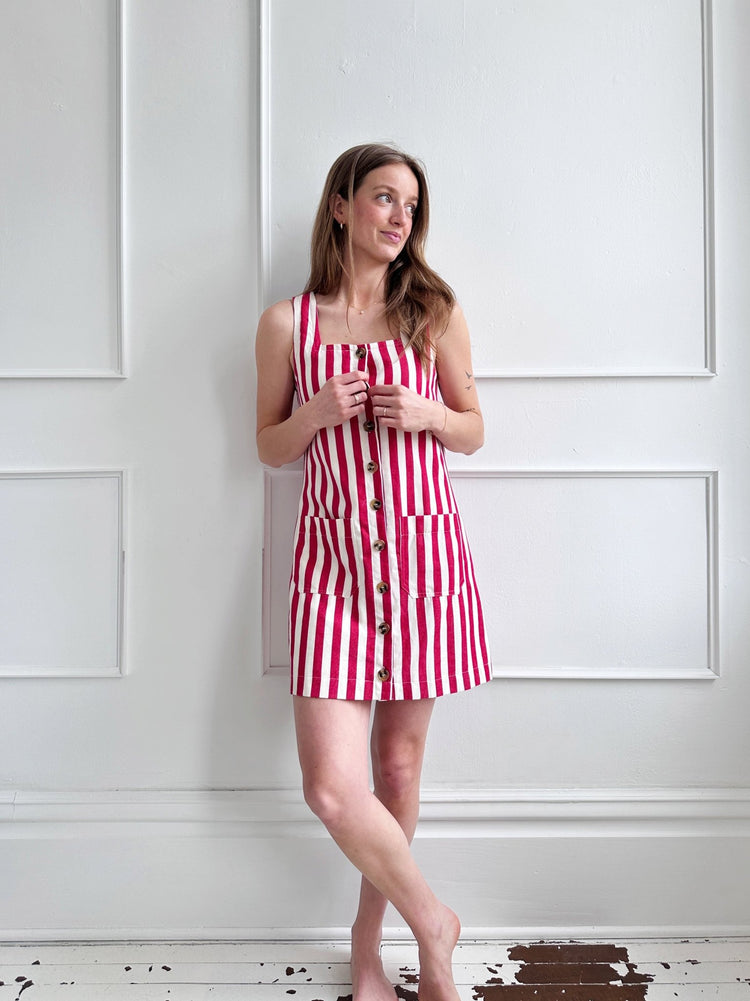 Striped Shift Mini Dress - Spring Sweet