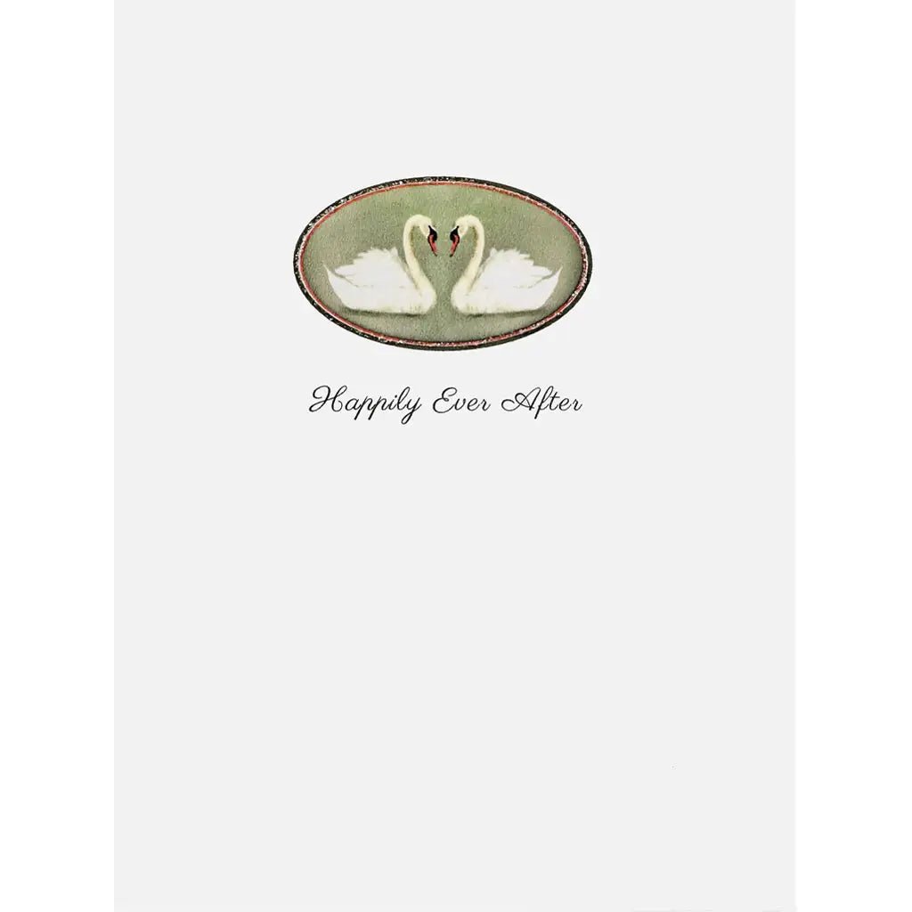 Swan Wedding Card - Spring Sweet