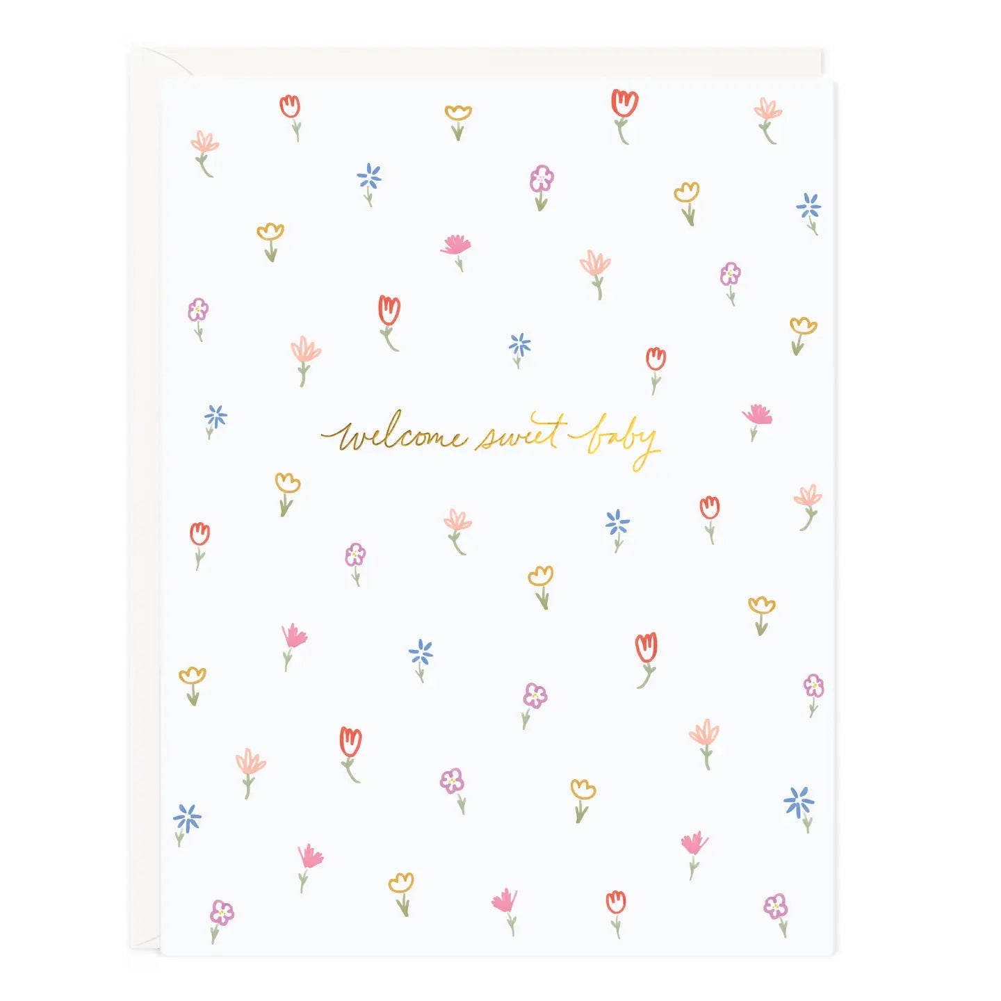 Sweet Baby Petite Floral Card - Spring Sweet