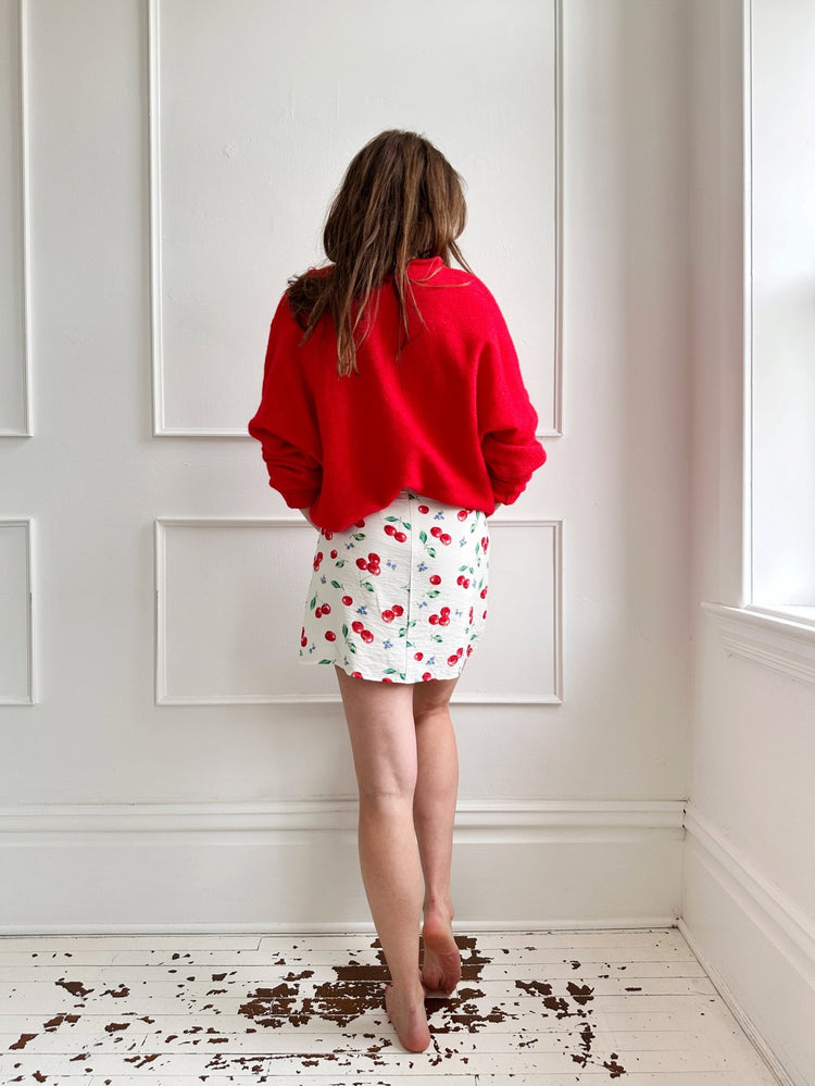 Sweet Cherry Mini Skirt - Spring Sweet