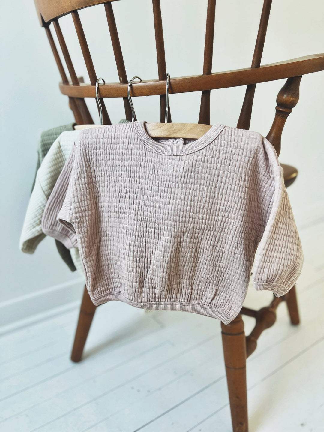 Textured Longsleeve Top - Spring Sweet