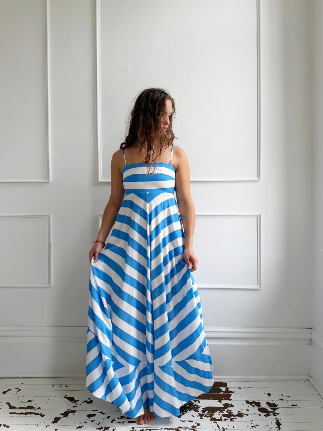Thick Stripe Maxi Dress - Spring Sweet