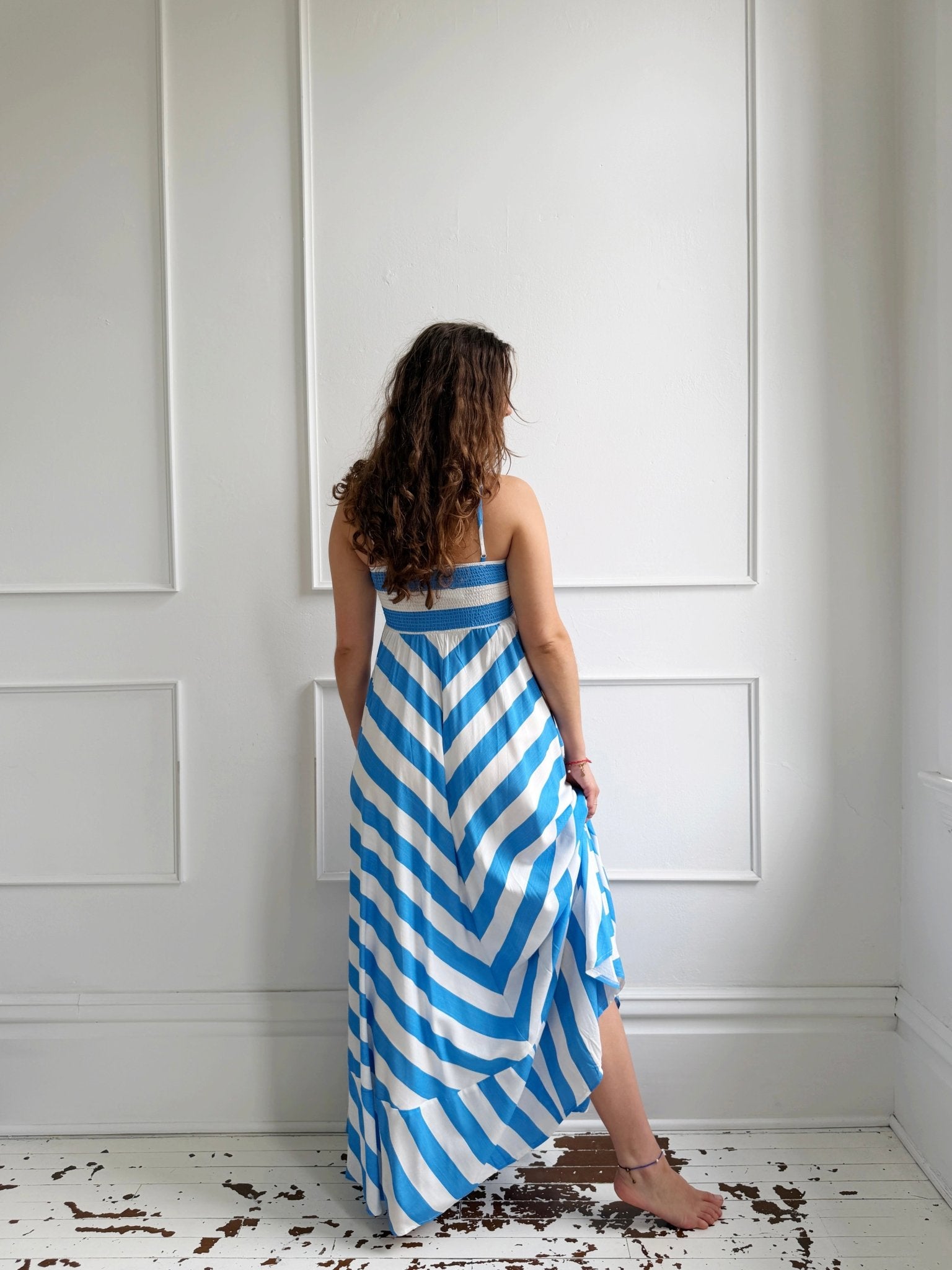 Thick Stripe Maxi Dress - Spring Sweet