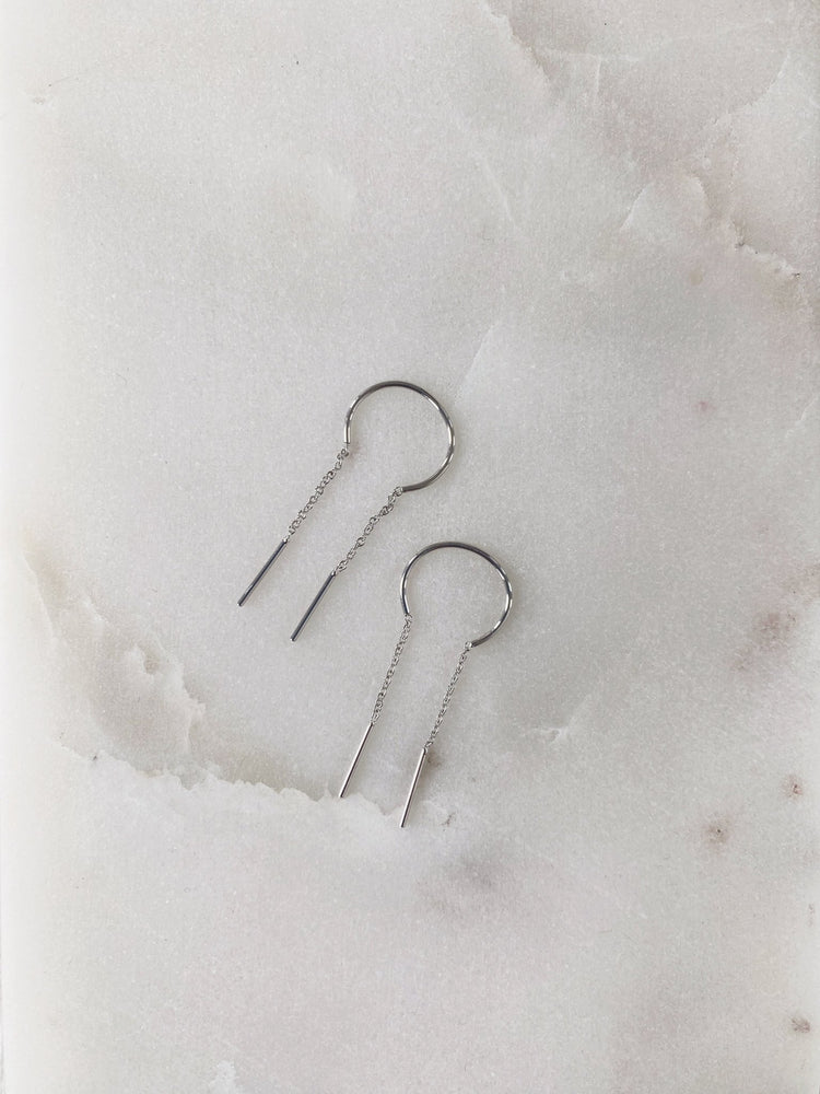 Threader Drop Bar Earrings, Plated - Spring Sweet