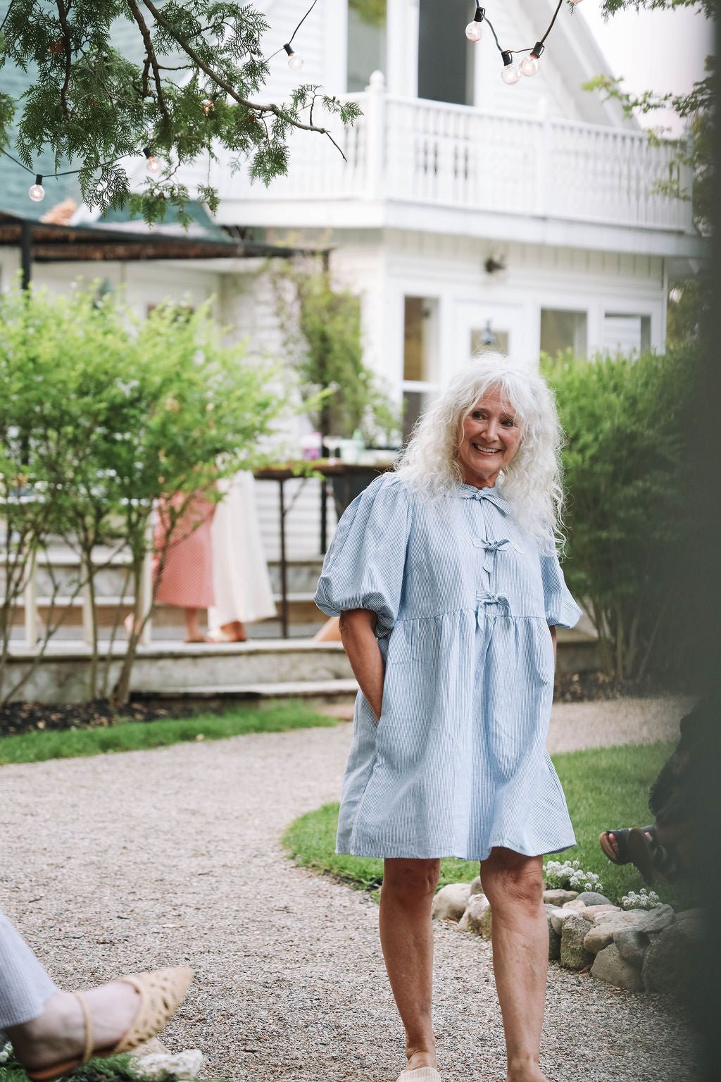 Tie Front Linen Dress - Spring Sweet