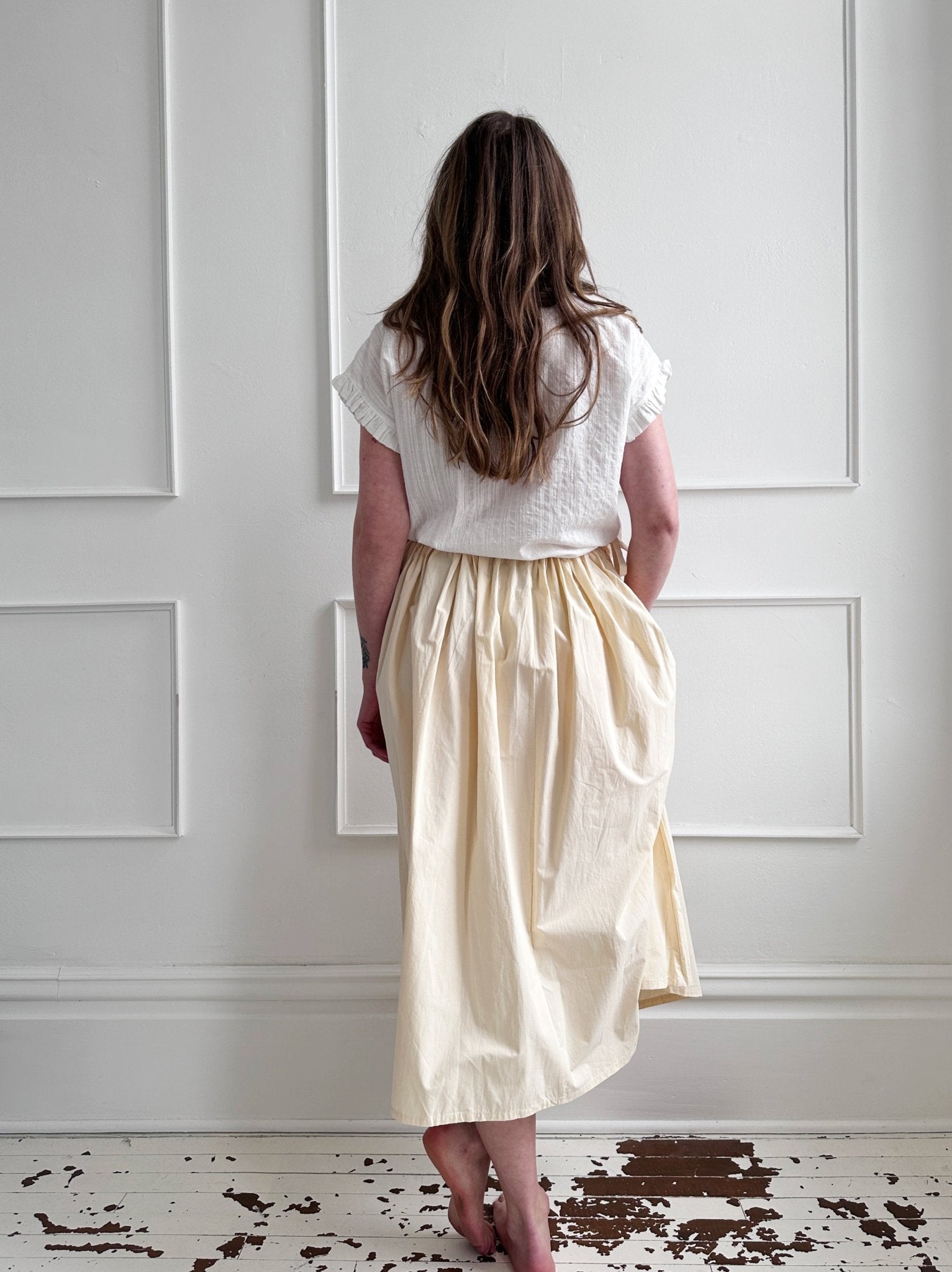 Tie Waist Midi Skirt - Spring Sweet