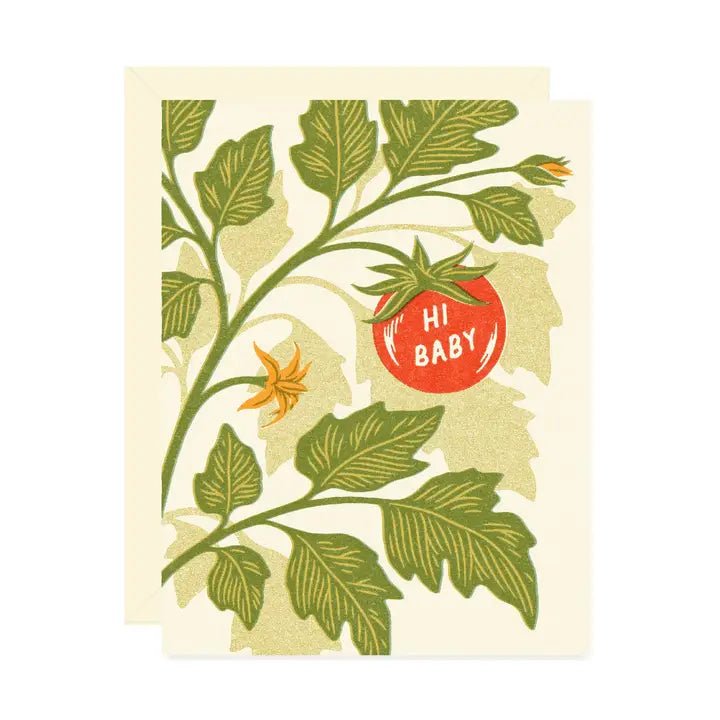 Tiny Tomato Baby Card - Spring Sweet