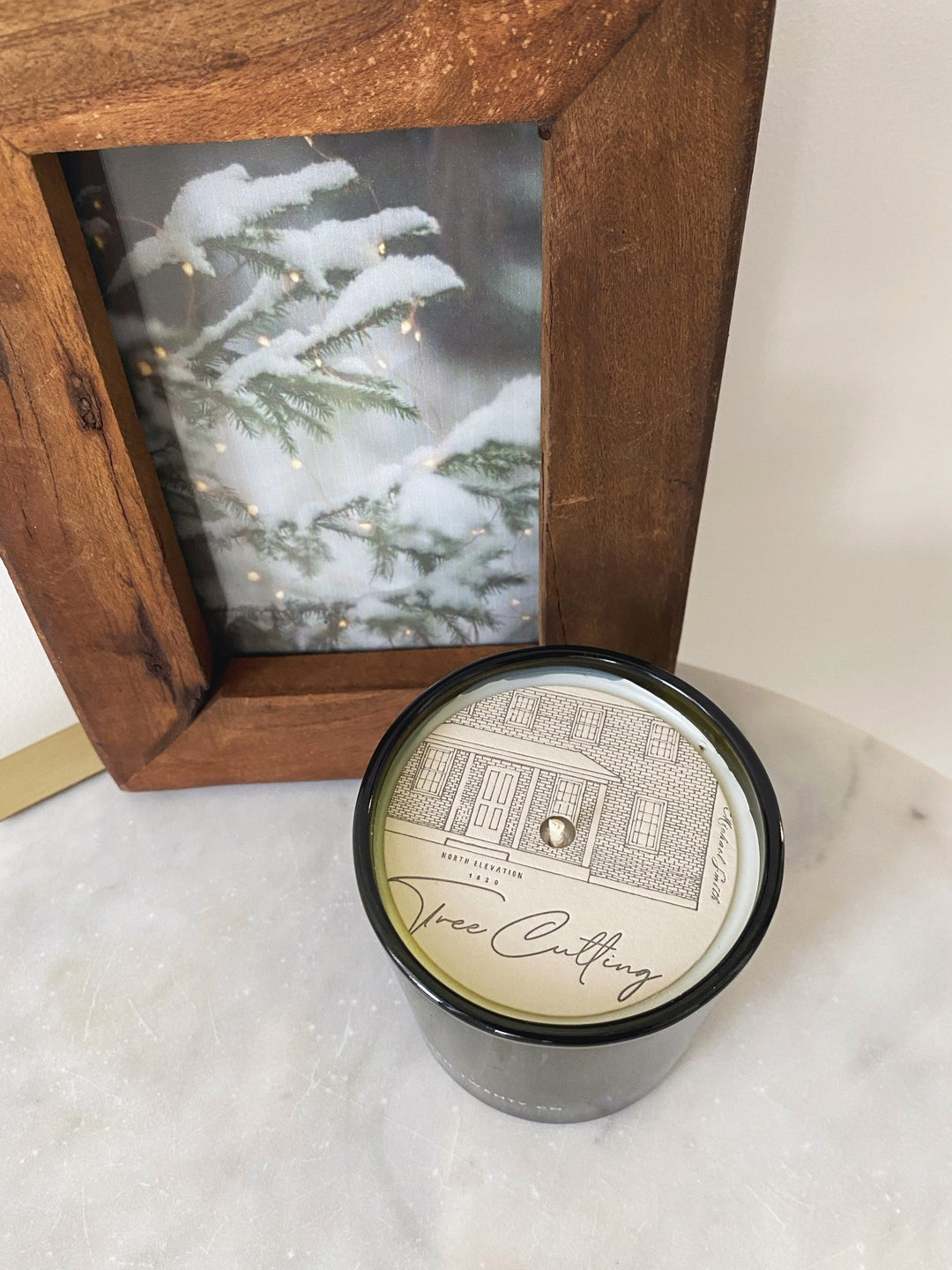 Tree Cutting Candle - 1820 House Holiday - Spring Sweet