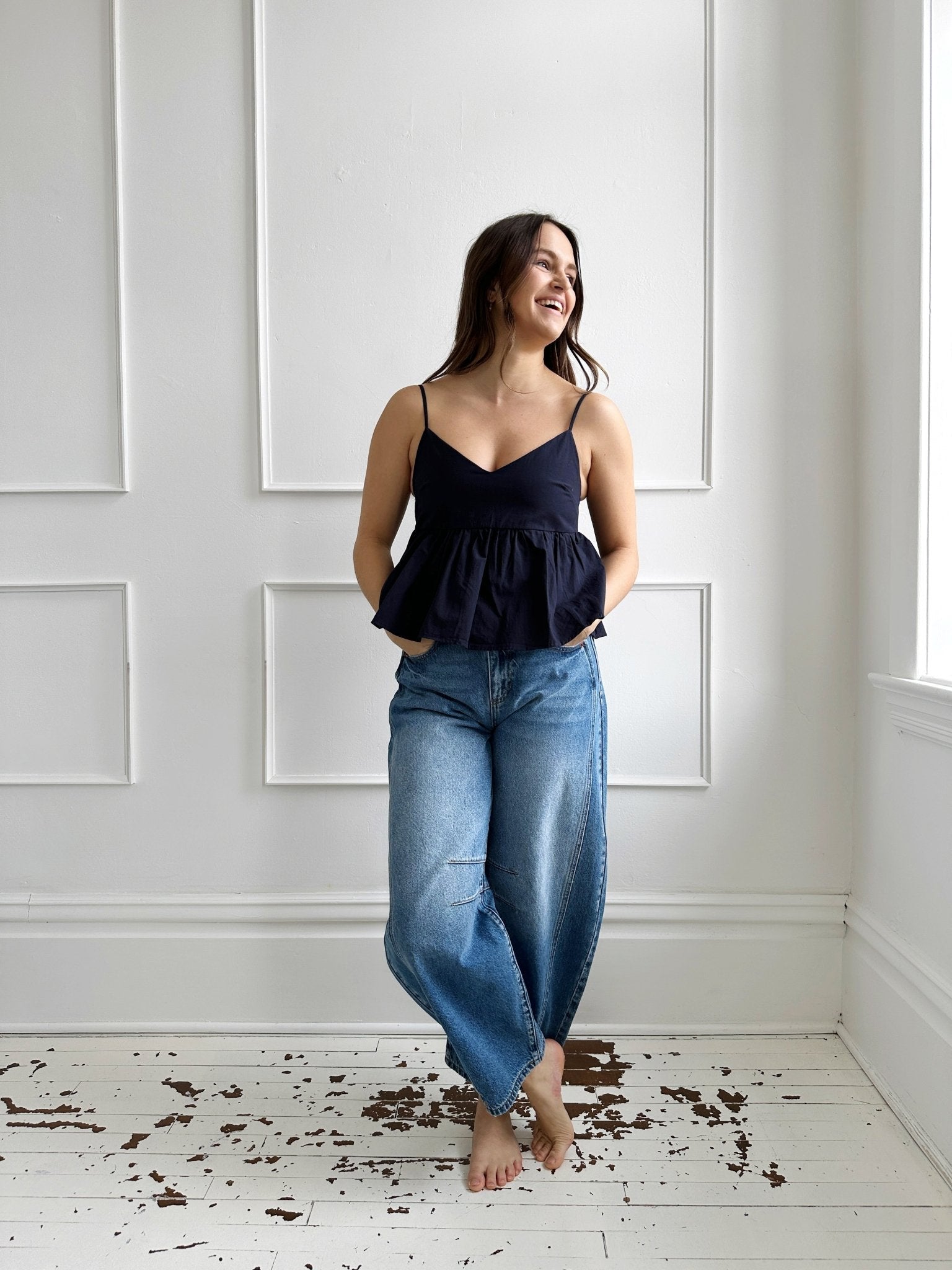 V - Neck Babydoll Tank - Spring Sweet