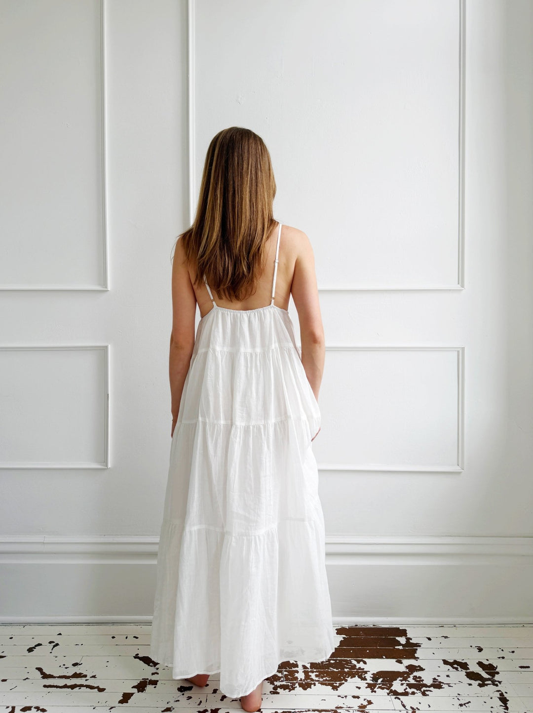 V - Neck Tiered Midi Dress - Spring Sweet