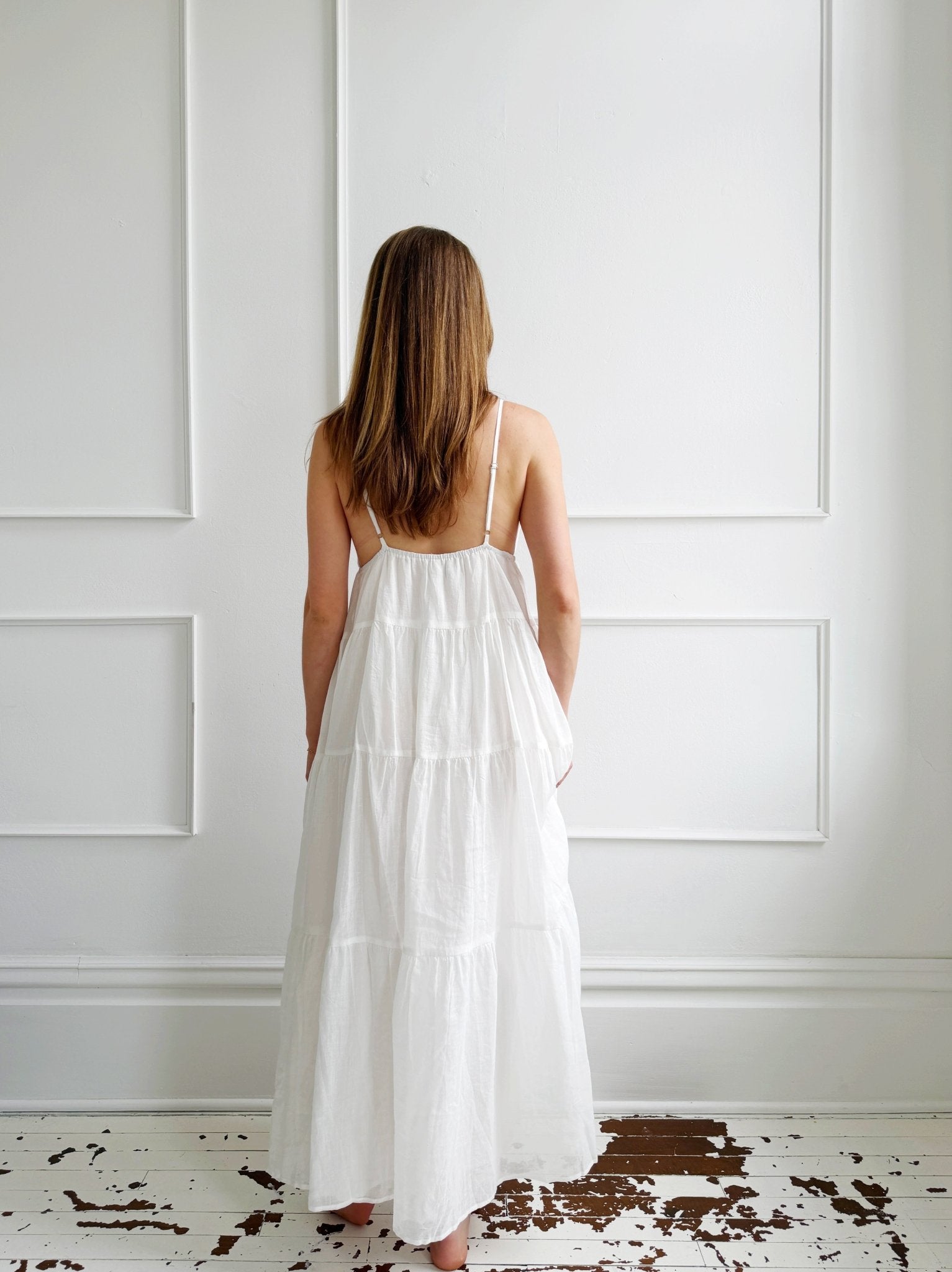 V - Neck Tiered Midi Dress - Spring Sweet