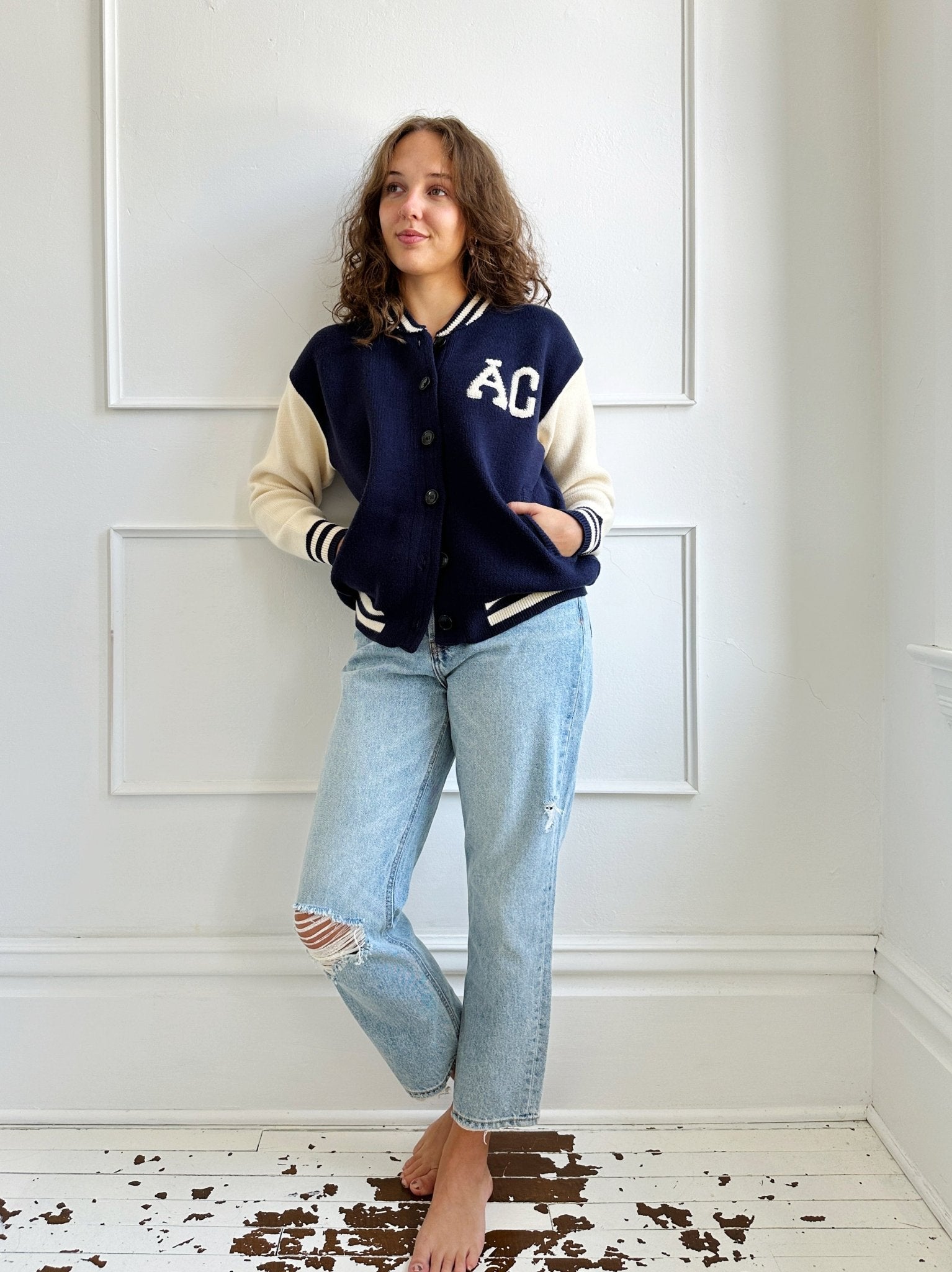 Varsity Sweater - Spring Sweet