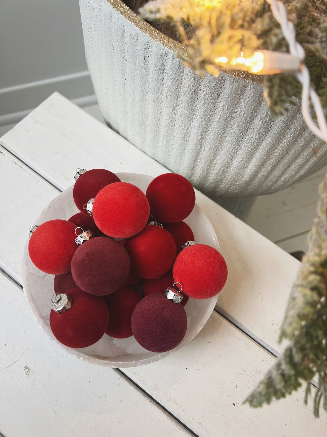 Velvet Ball Ornament - Spring Sweet