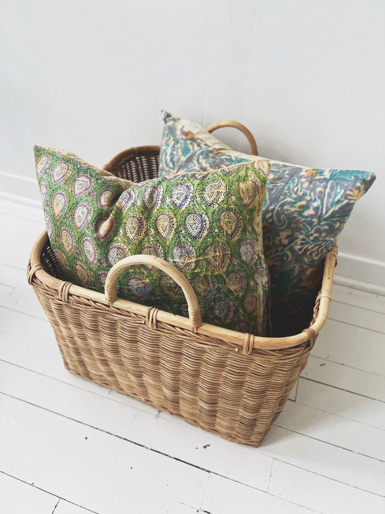 Vintage Cotton Kantha Pillow - Spring Sweet