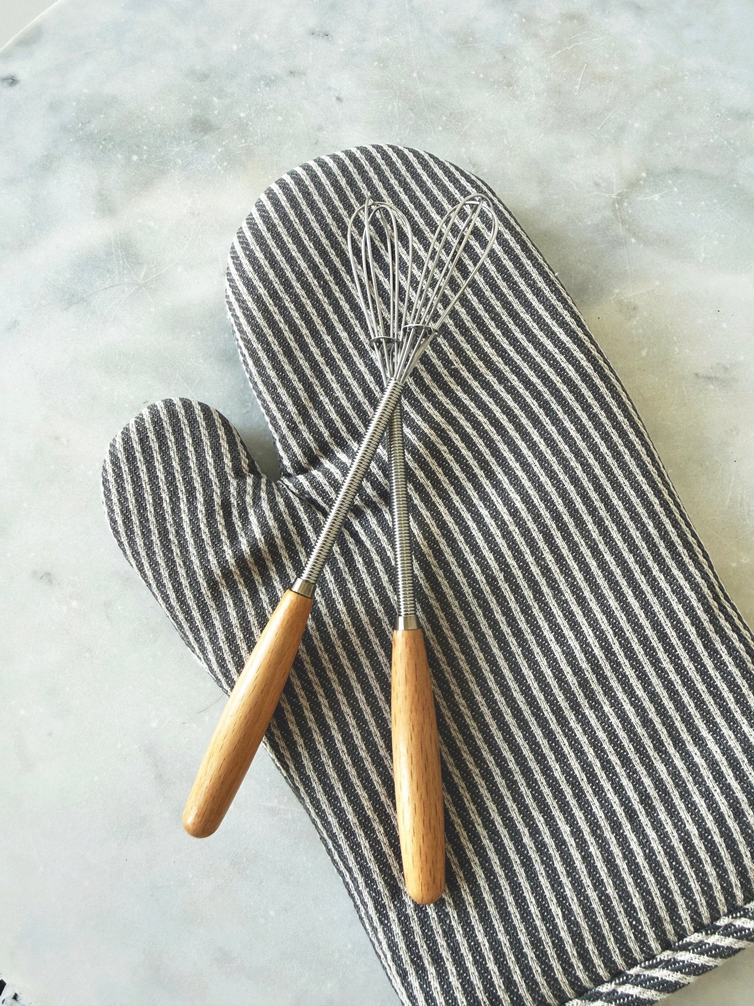 Vintage Mini Whisk w/ Wood Handle - Spring Sweet