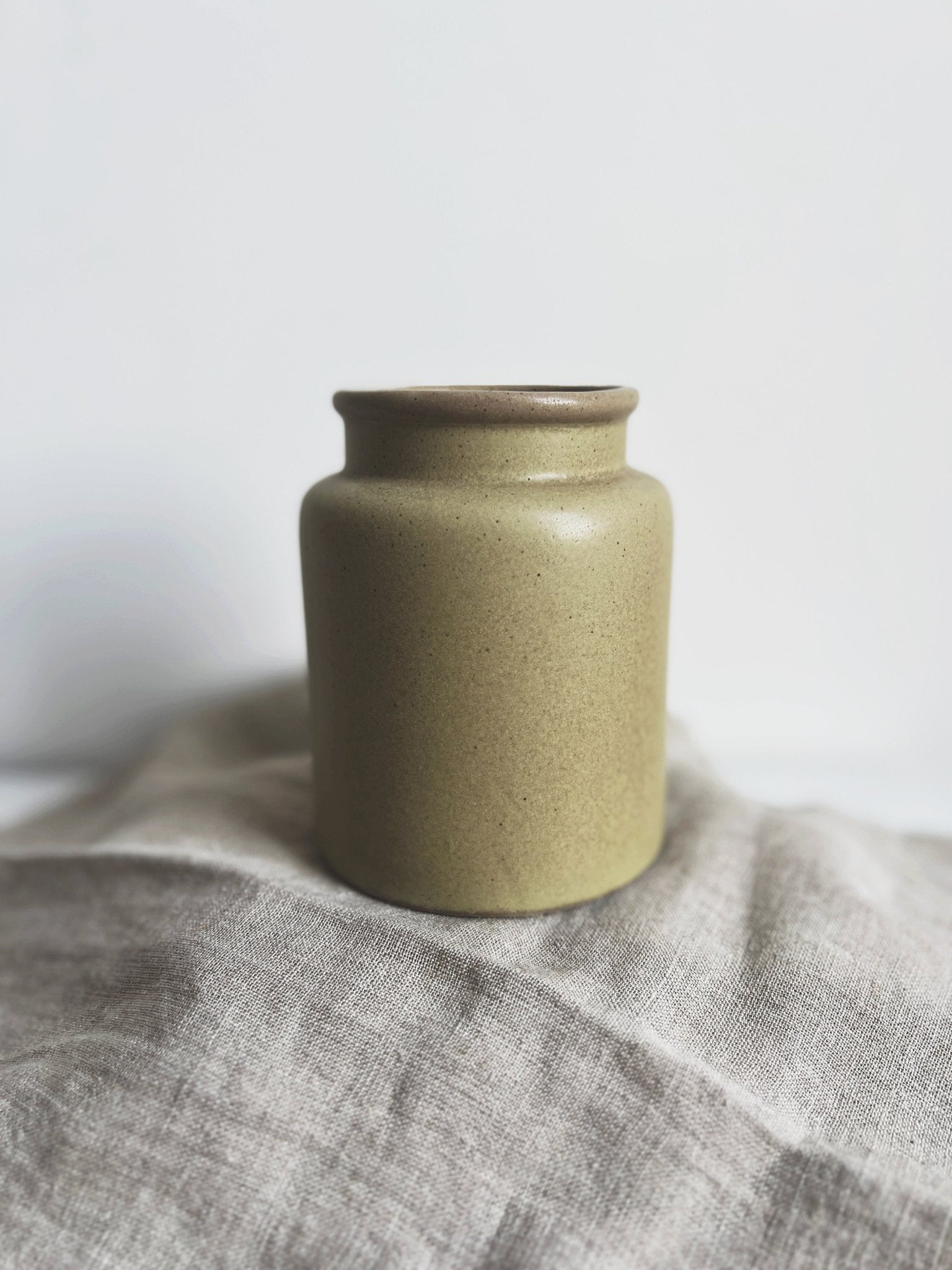 Vintage Reproduction Mustard Crock - Spring Sweet
