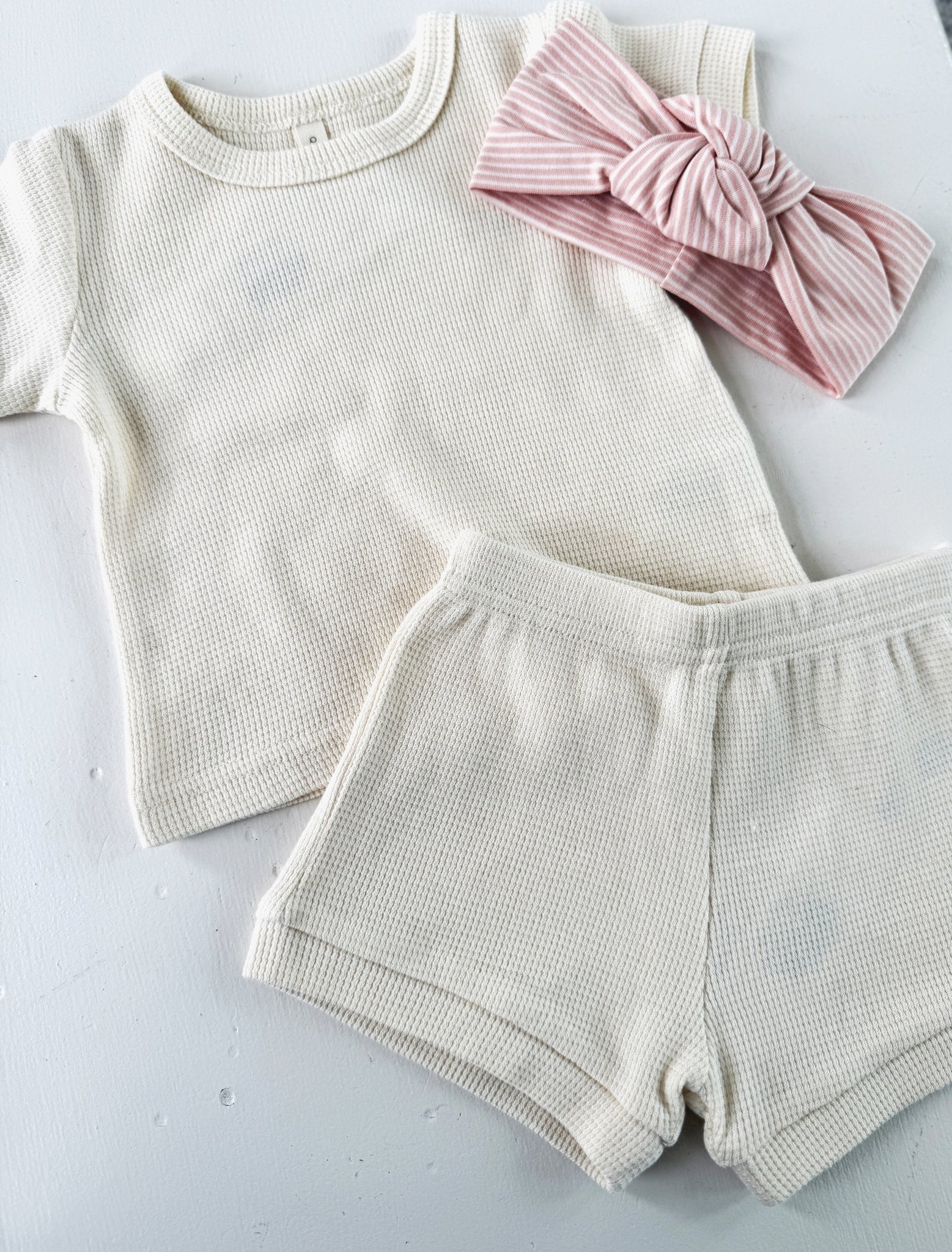 Waffle Shorts - Spring Sweet