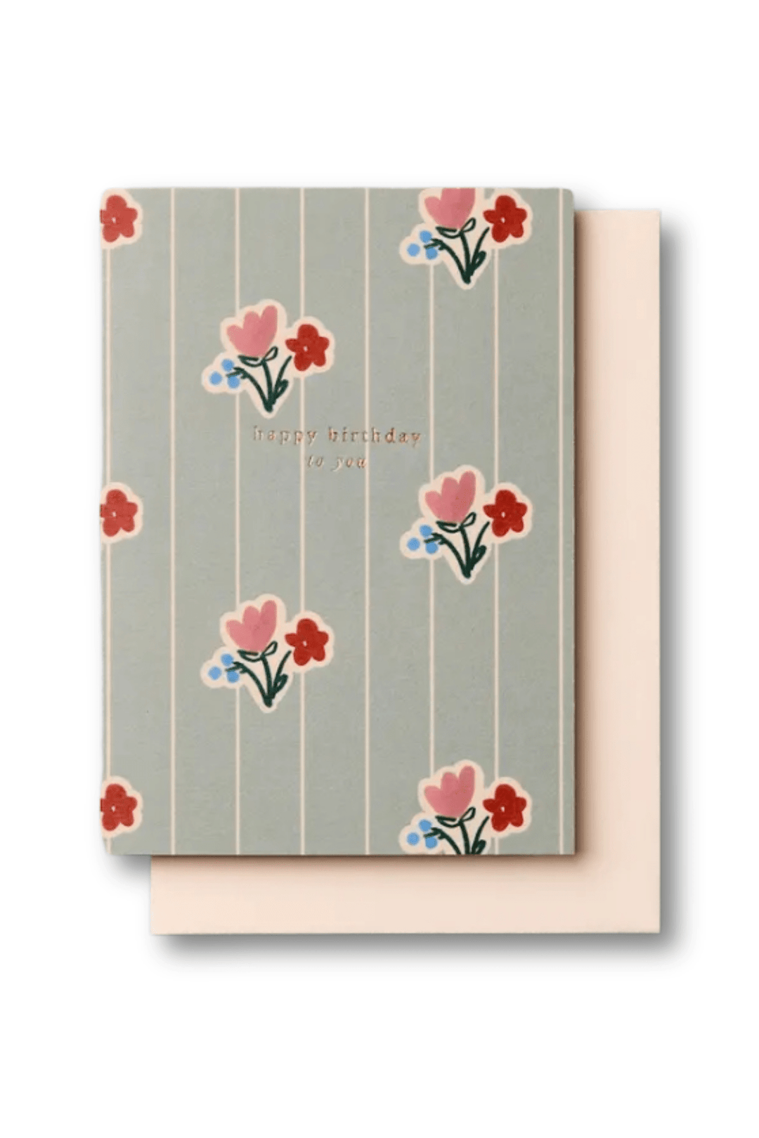 Wallpaper Posy Birthday Card - Spring Sweet