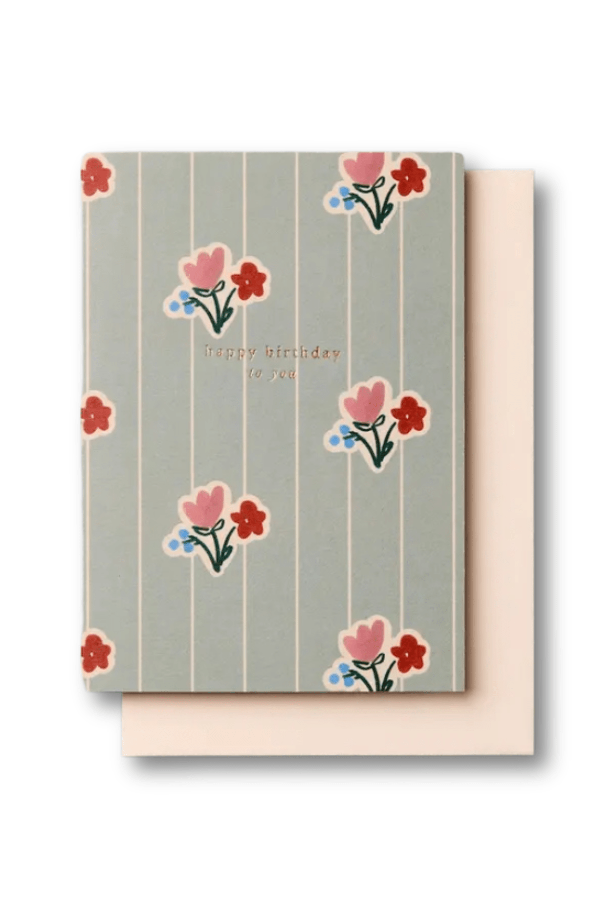 Wallpaper Posy Birthday Card - Spring Sweet