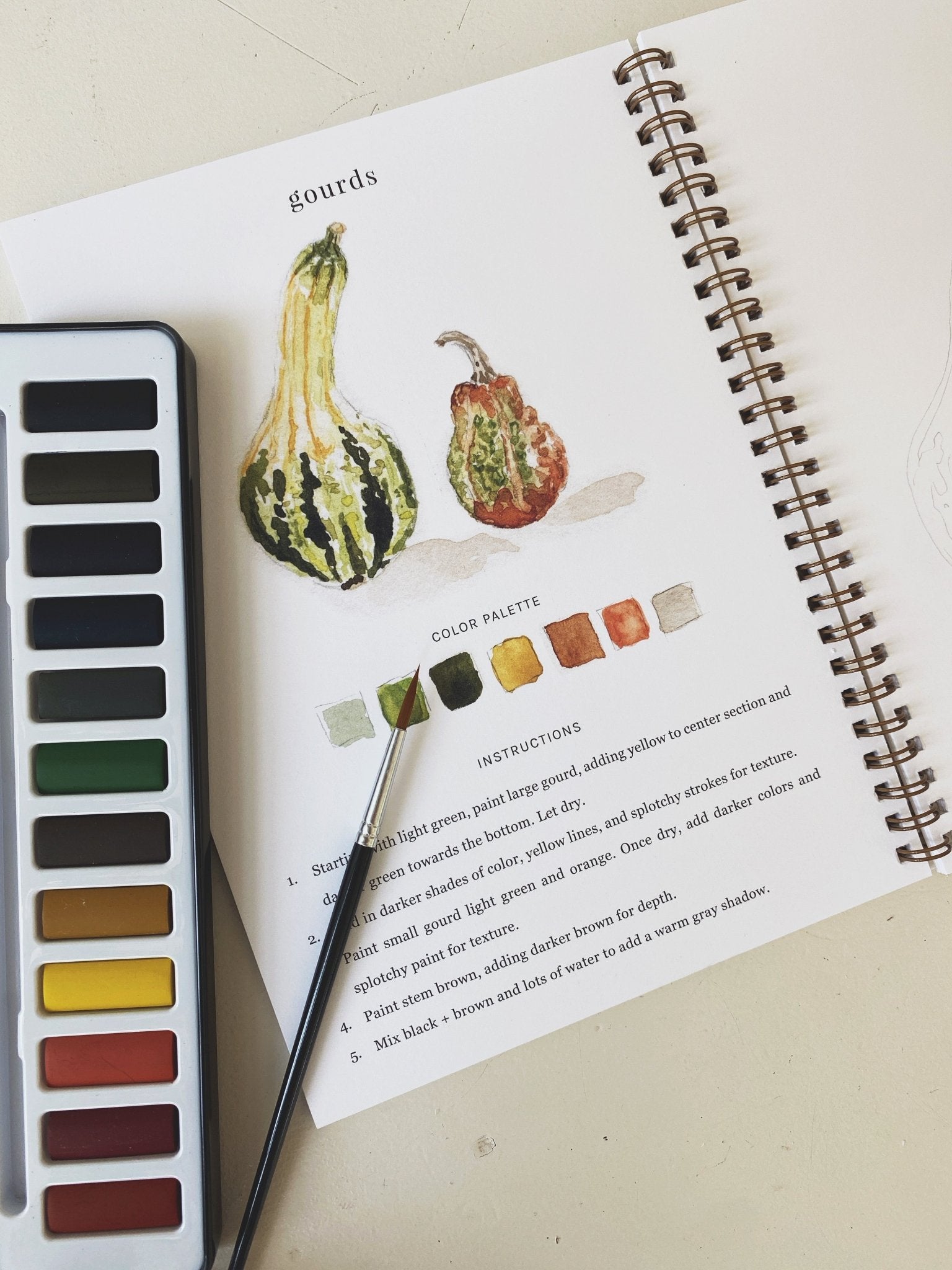 Watercolor Workbook - Spring Sweet