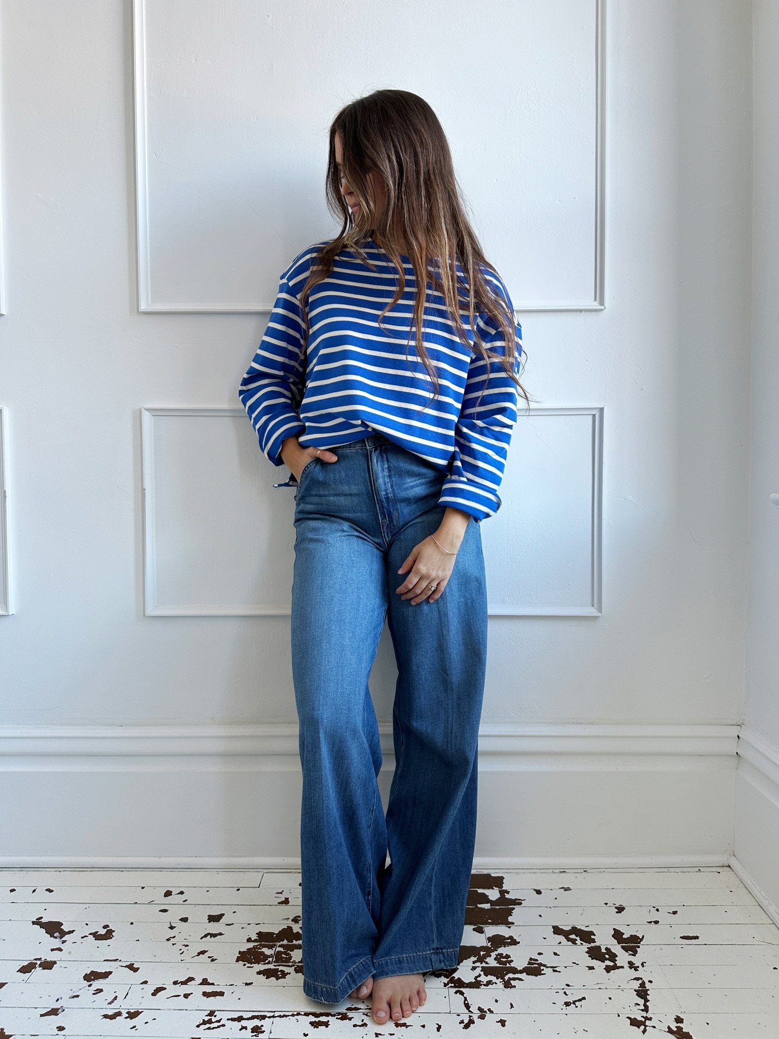 Wide Leg Denim Pants - Spring Sweet