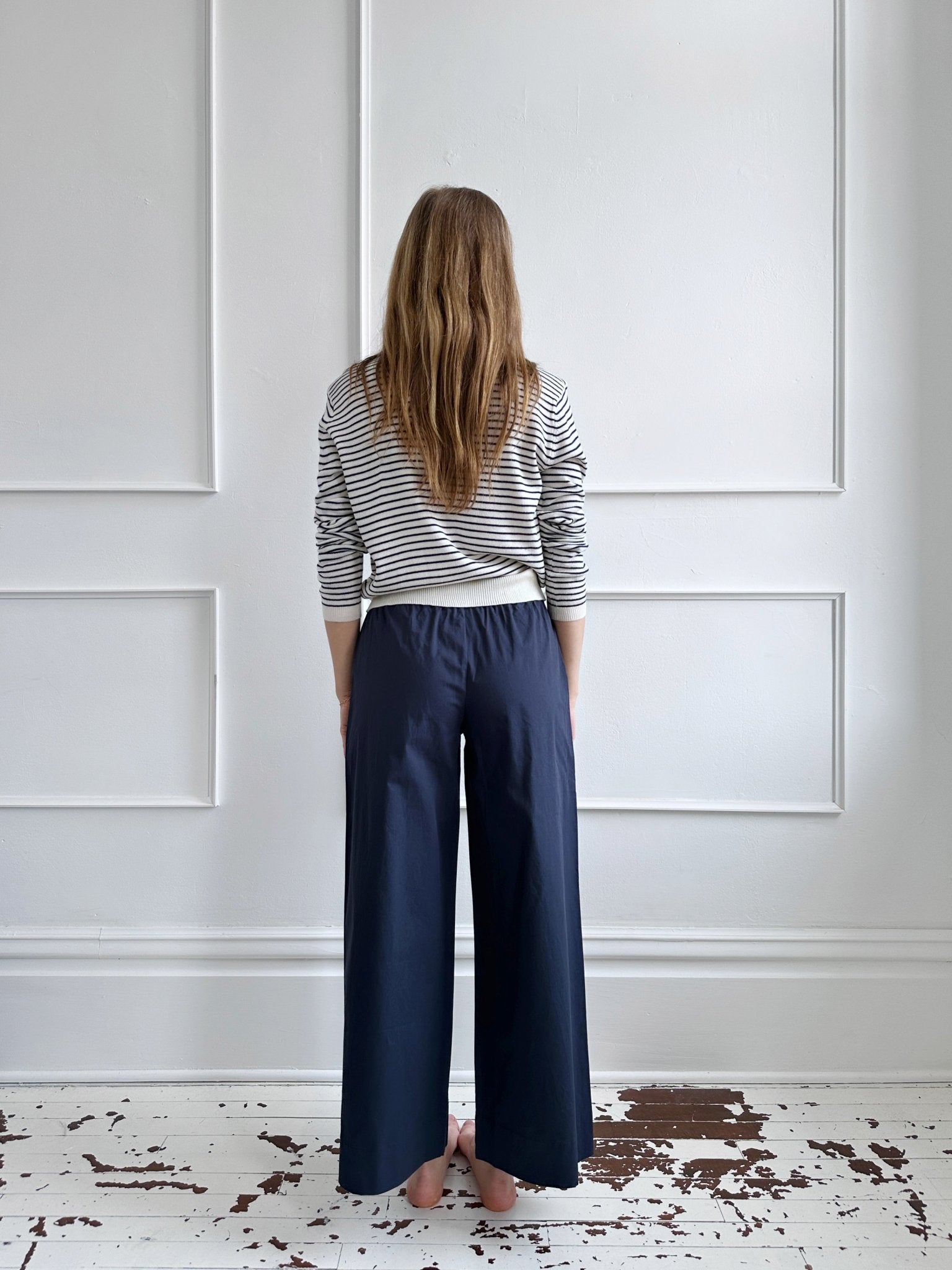 Wide Leg Poplin Pants - Spring Sweet