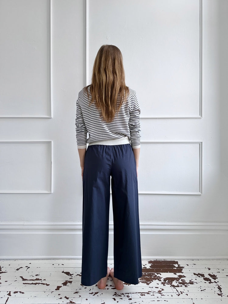 Wide Leg Poplin Pants - Spring Sweet