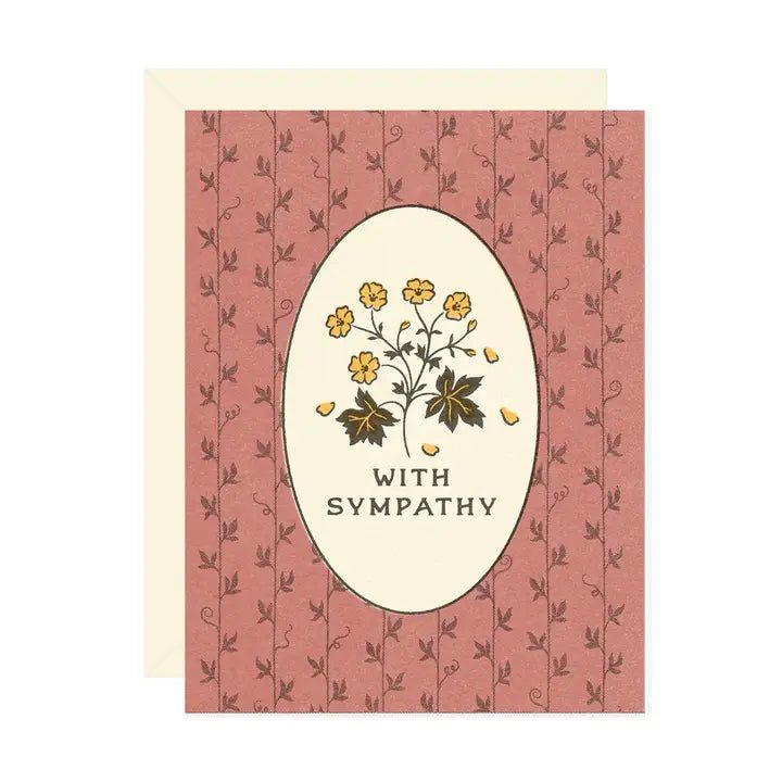 With Sympathy Wildflower Card - Spring Sweet