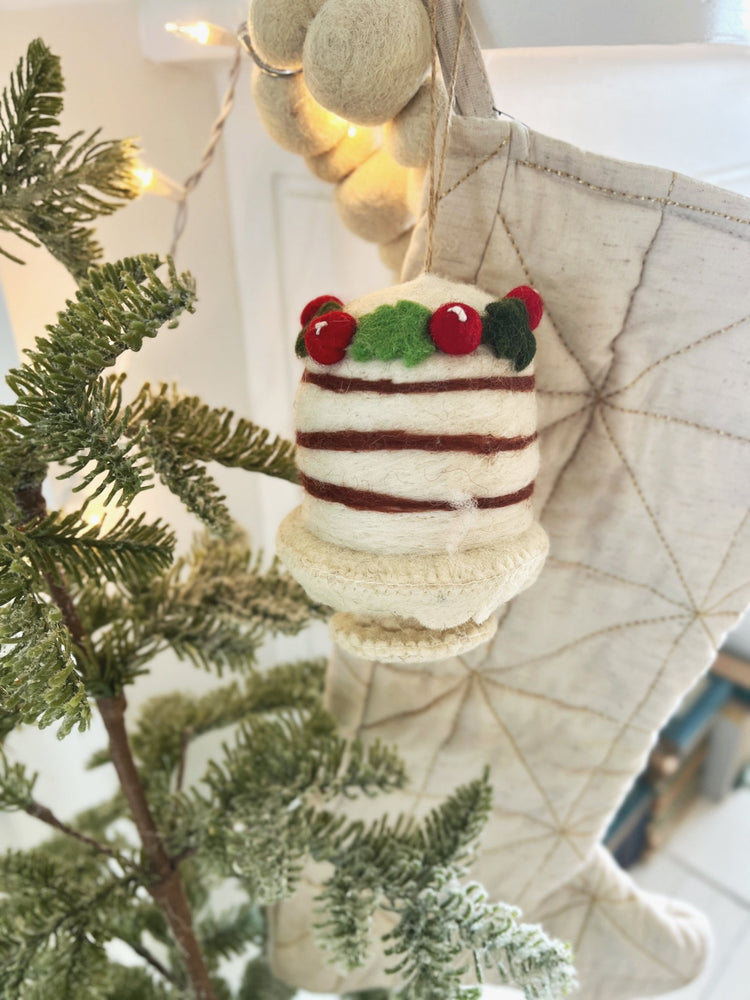 Wool Cake Ornament - Spring Sweet