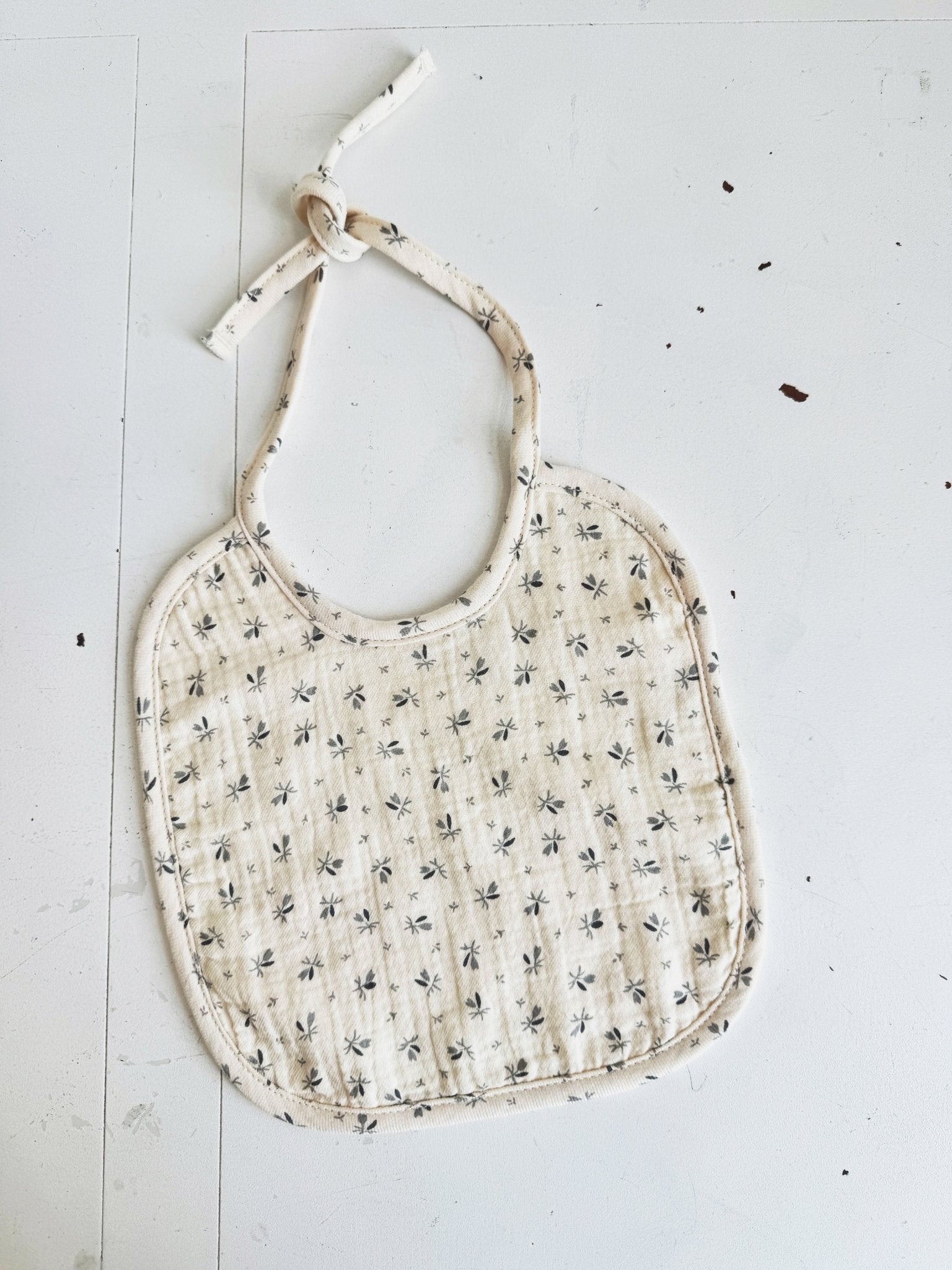 Woven Tie Bib - Spring Sweet
