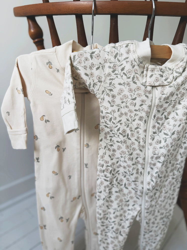 Zip Long Sleeve Sleeper Footie - Spring Sweet