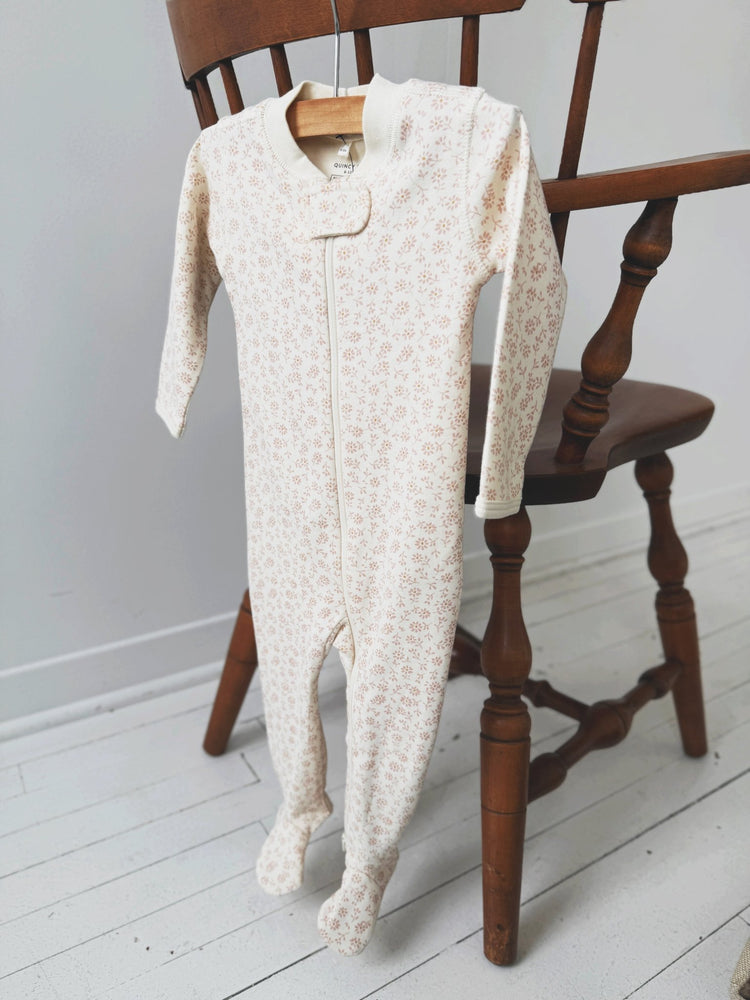 Zip Long Sleeve Sleeper Footie - Spring Sweet