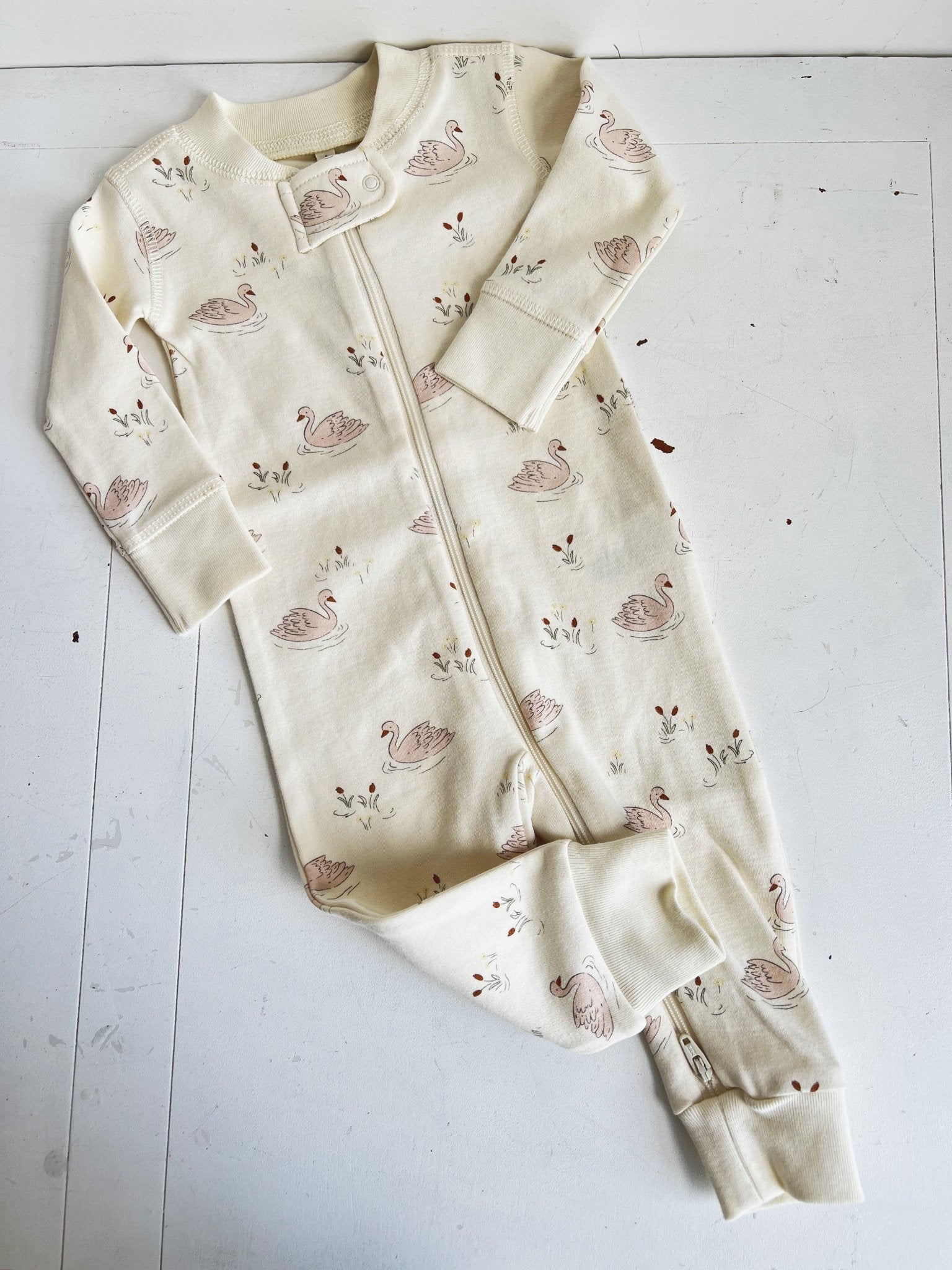 Zip Longsleeve Sleeper - Spring Sweet