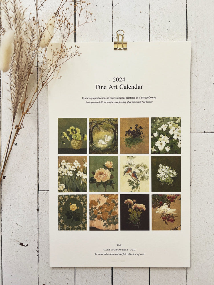 2024 Fine Art Wall Calendar - Spring Sweet