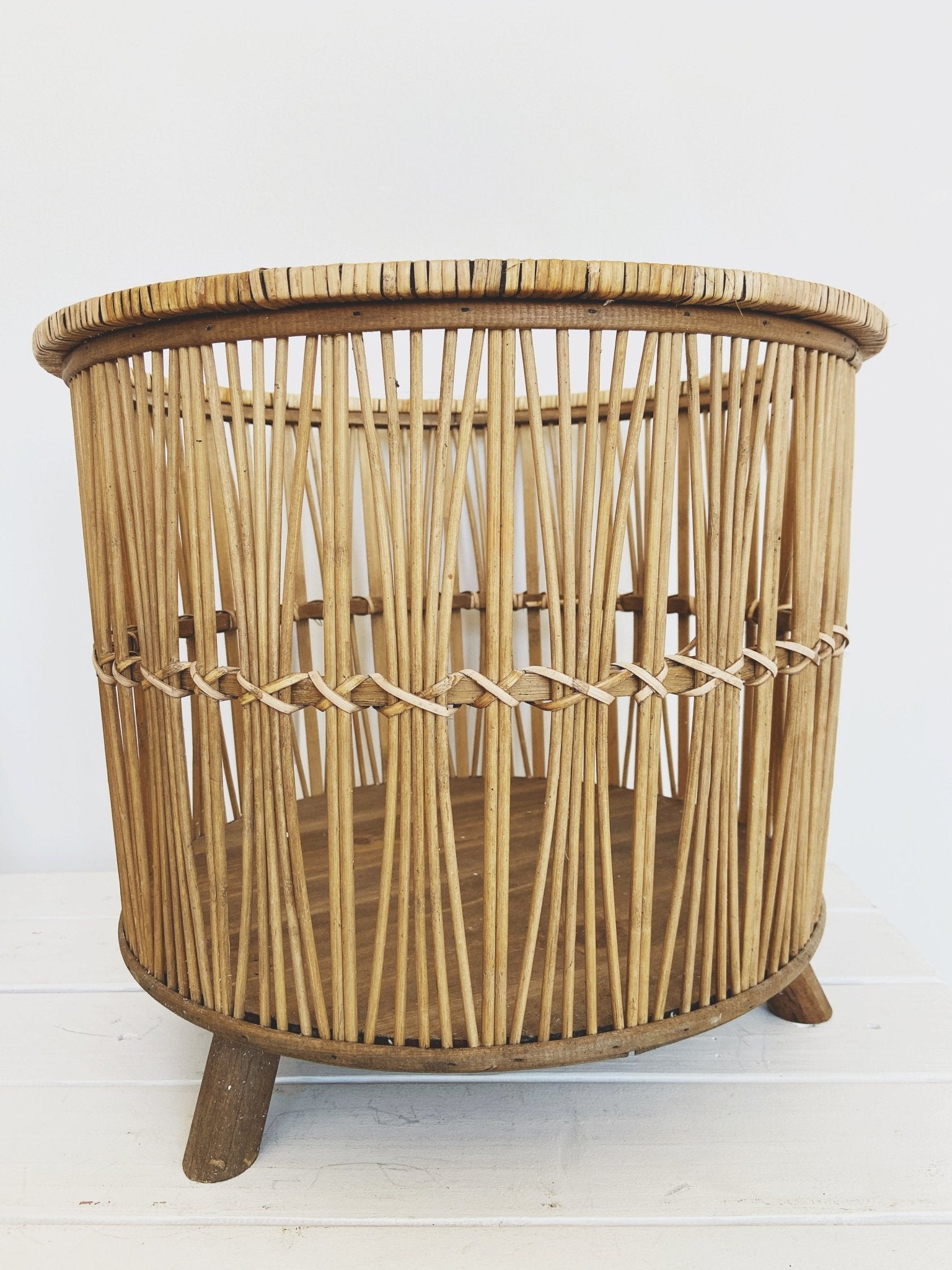 Bamboo Footed Baskets - Spring Sweet