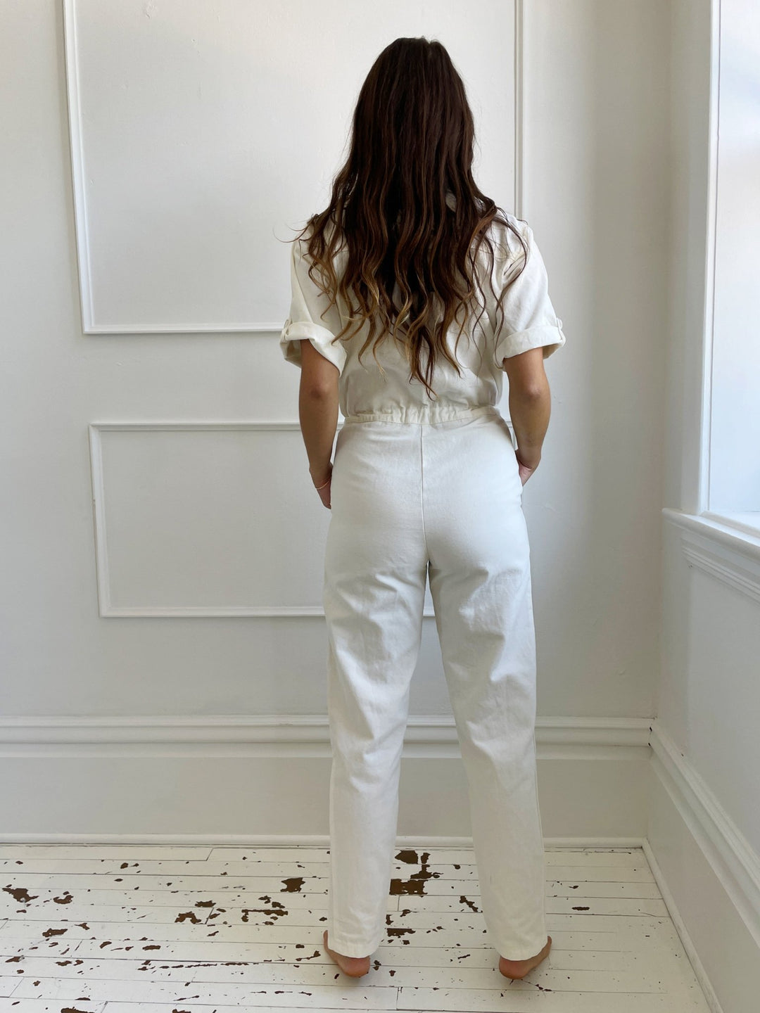 Canvas Utility Jumpsuit - Spring Sweet