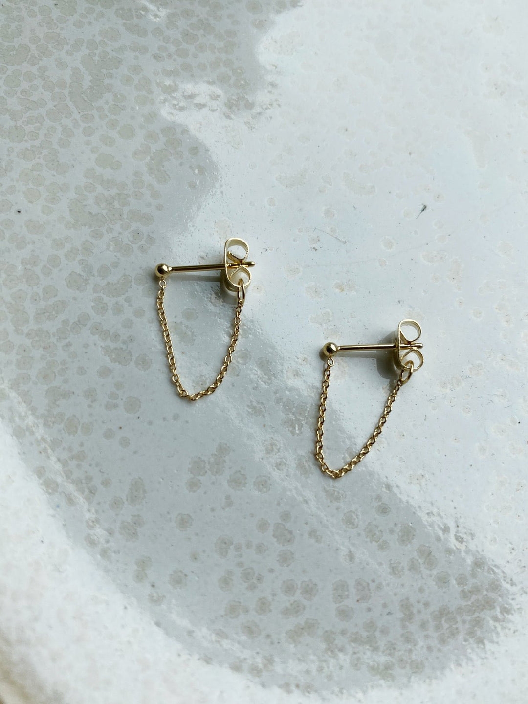 Chain Wrap Huggies, Gold Plated - Spring Sweet