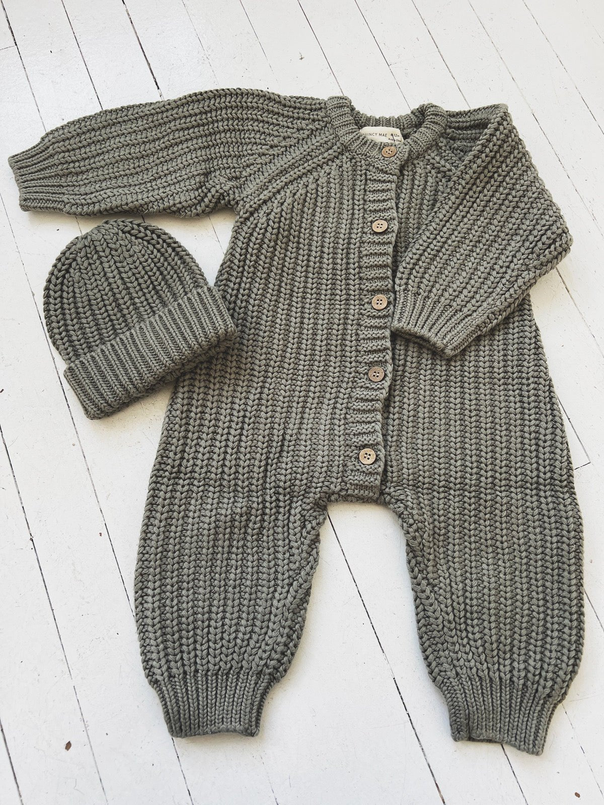 Chunky Knit Jumpsuit - Spring Sweet