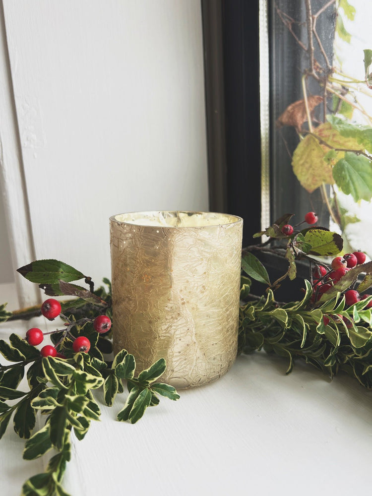 Crackle Glass Candle - Spring Sweet