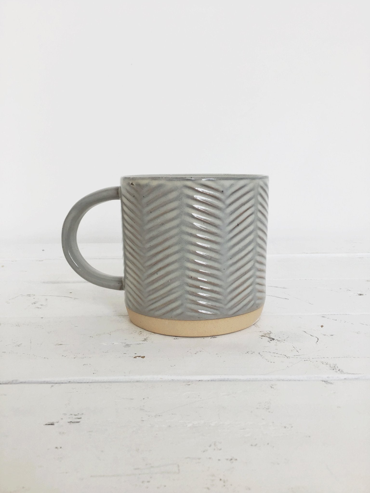 Debossed Stoneware Mug - Spring Sweet
