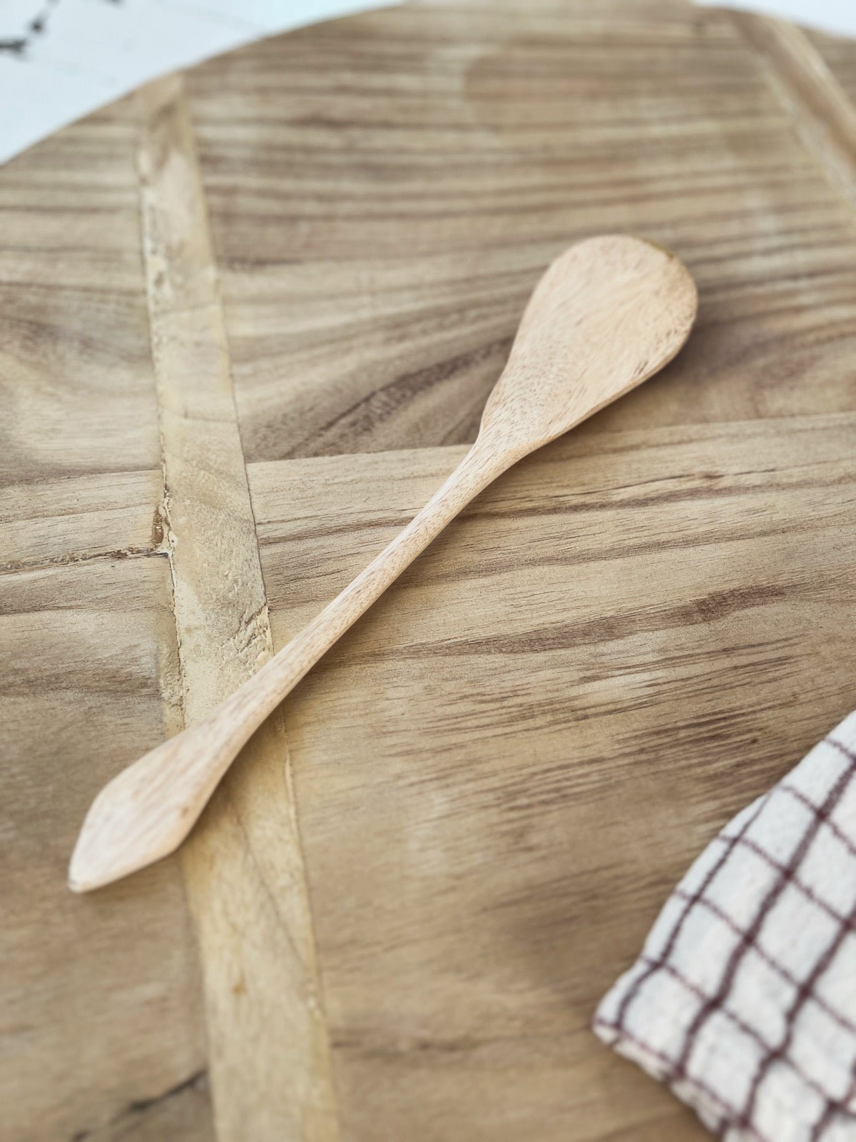 Hand Carved Mango Wood Spoon - Spring Sweet