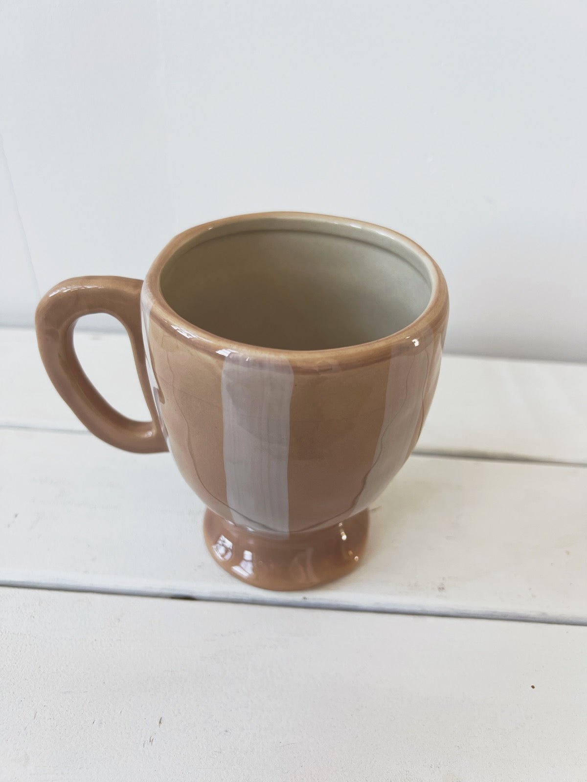 Hand-painted Striped Mug - Spring Sweet