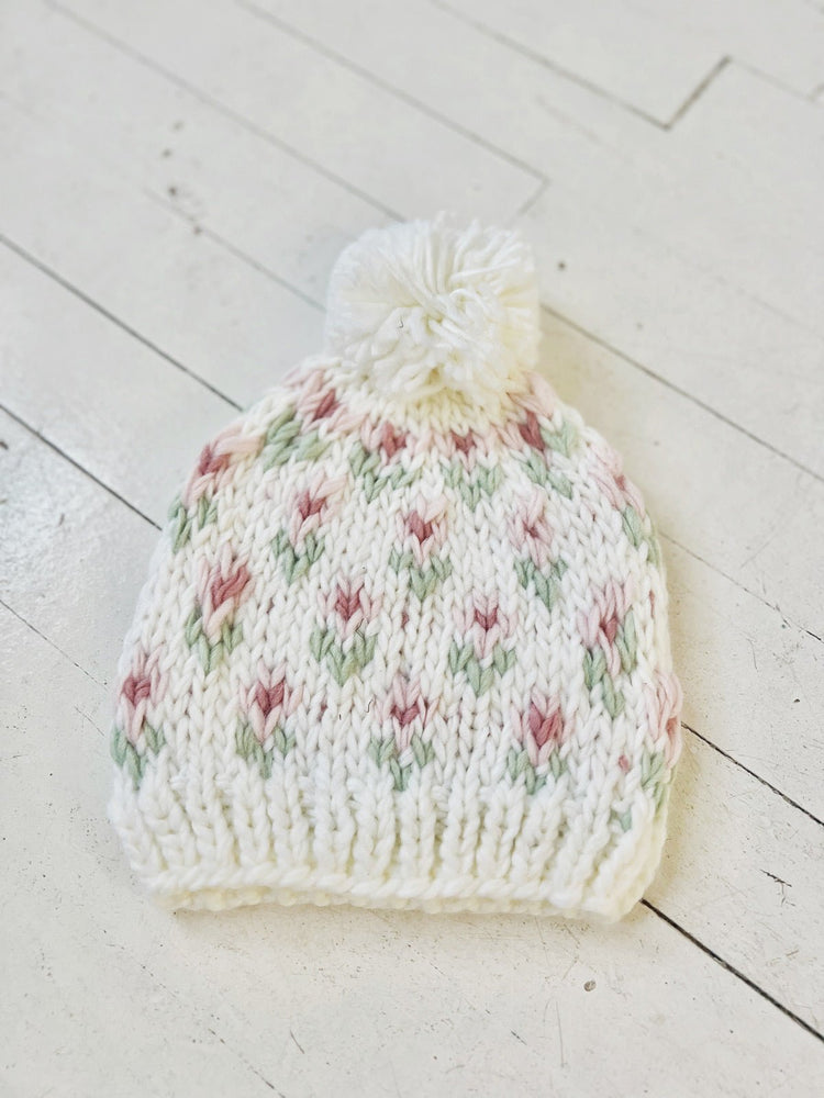 Knit Baby Beanie - Spring Sweet