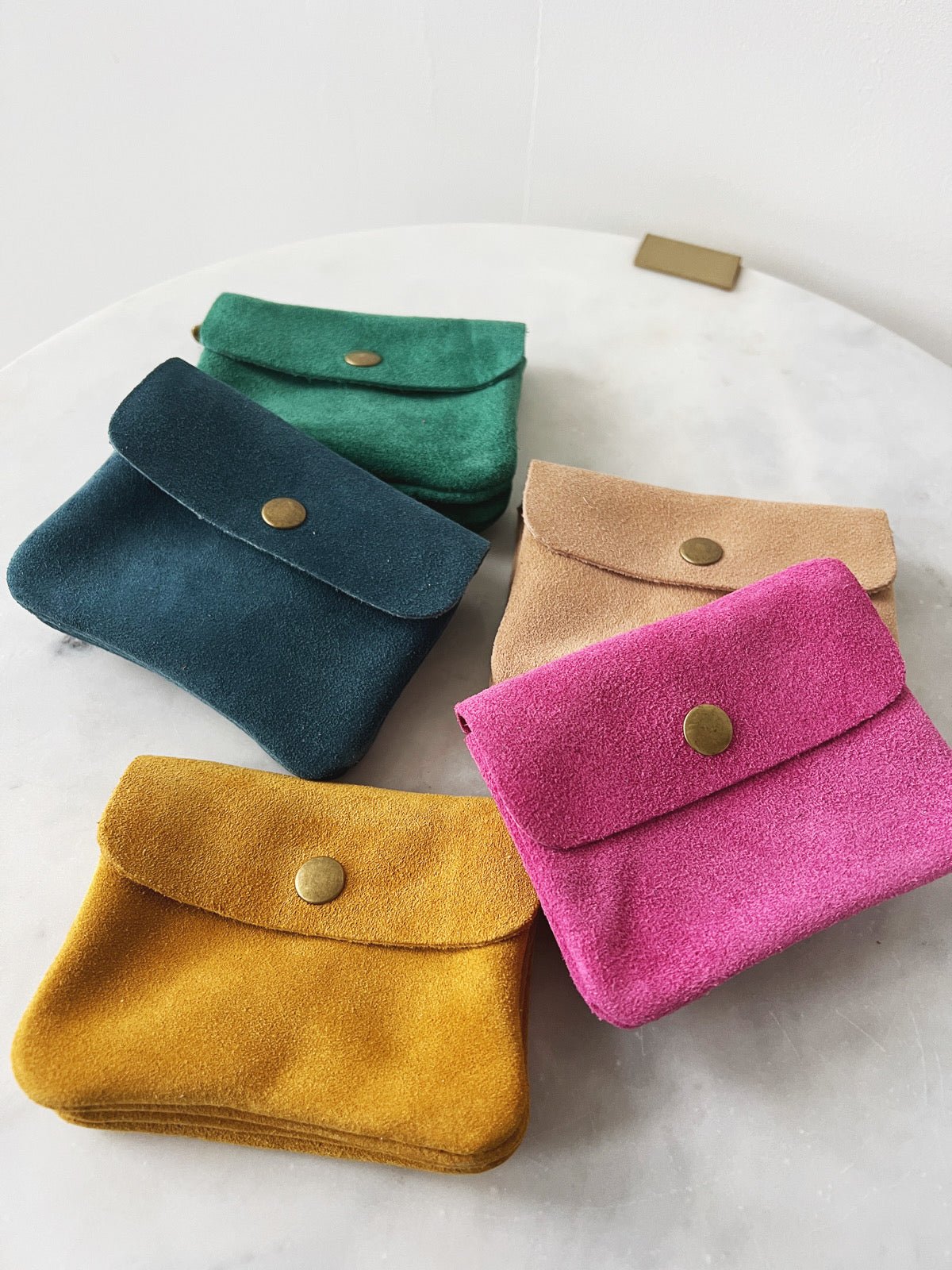 Leather Coin Purse - Spring Sweet