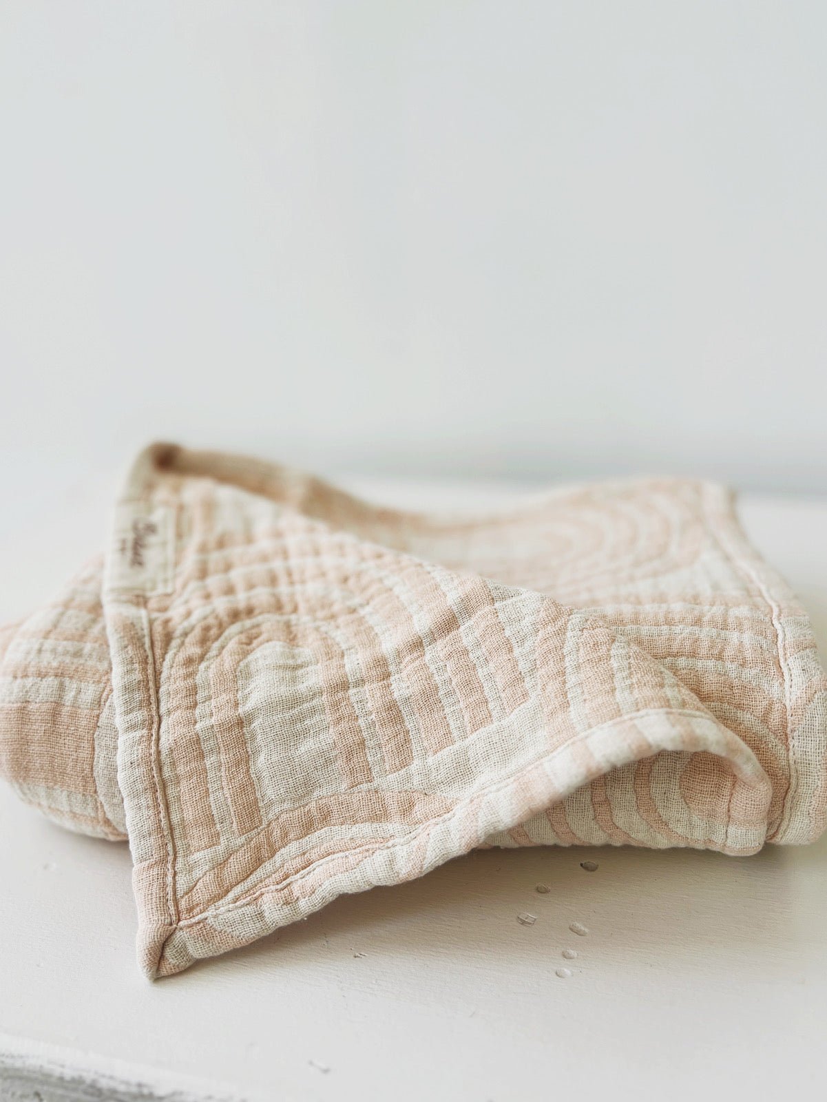 Muslin Jacquard Baby Blanket - Spring Sweet