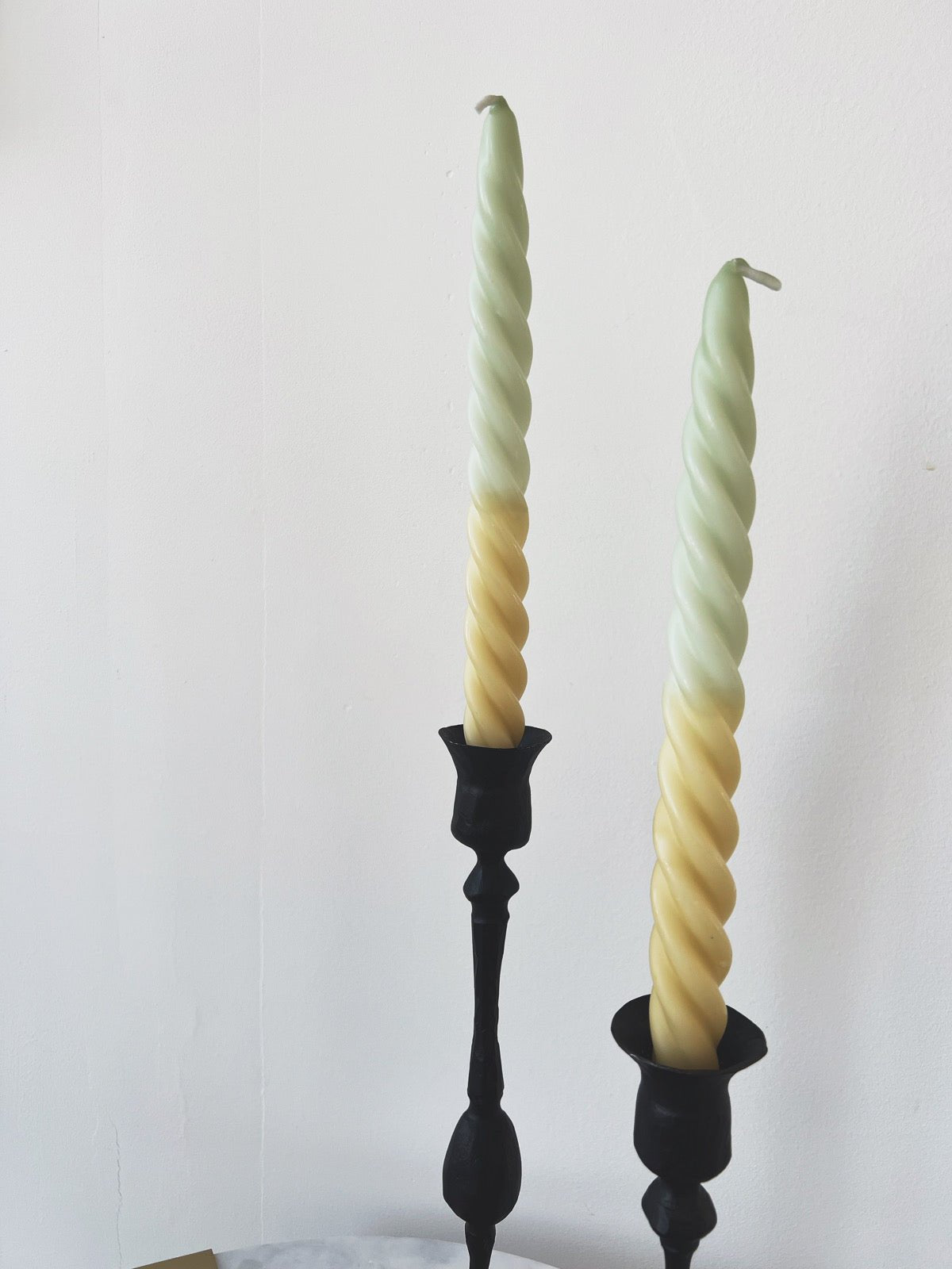 Ombre Twisted Taper Candle - Spring Sweet