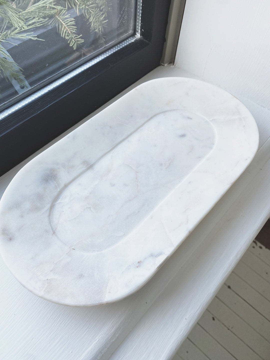 Oval Marble Tray - Spring Sweet