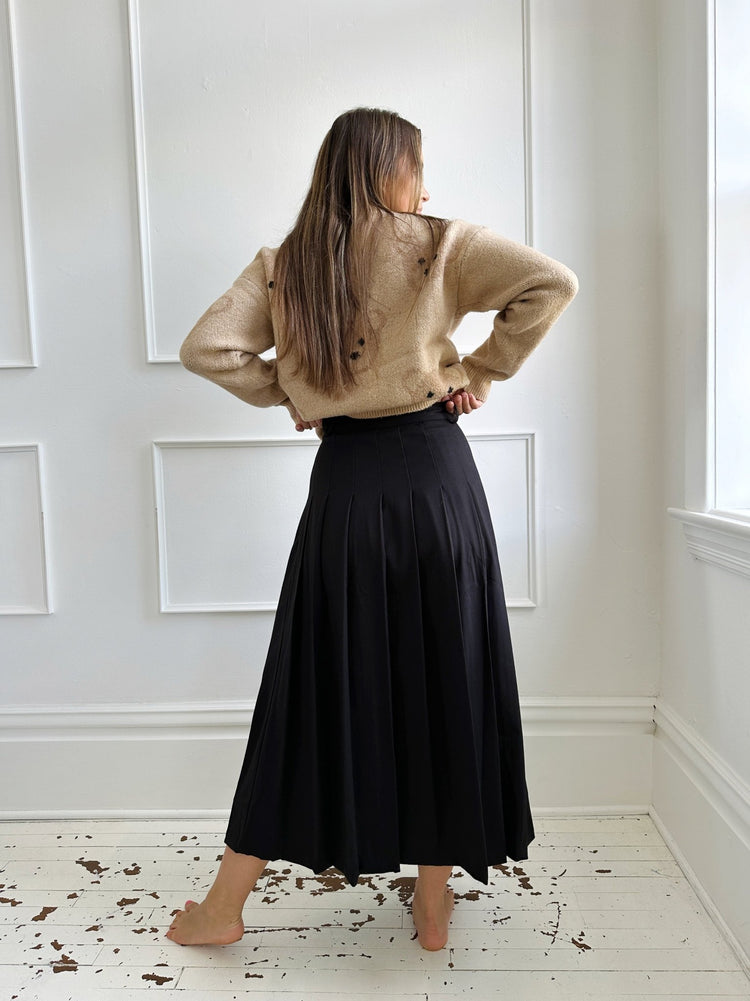 Pleated Trouser Skirt - Spring Sweet